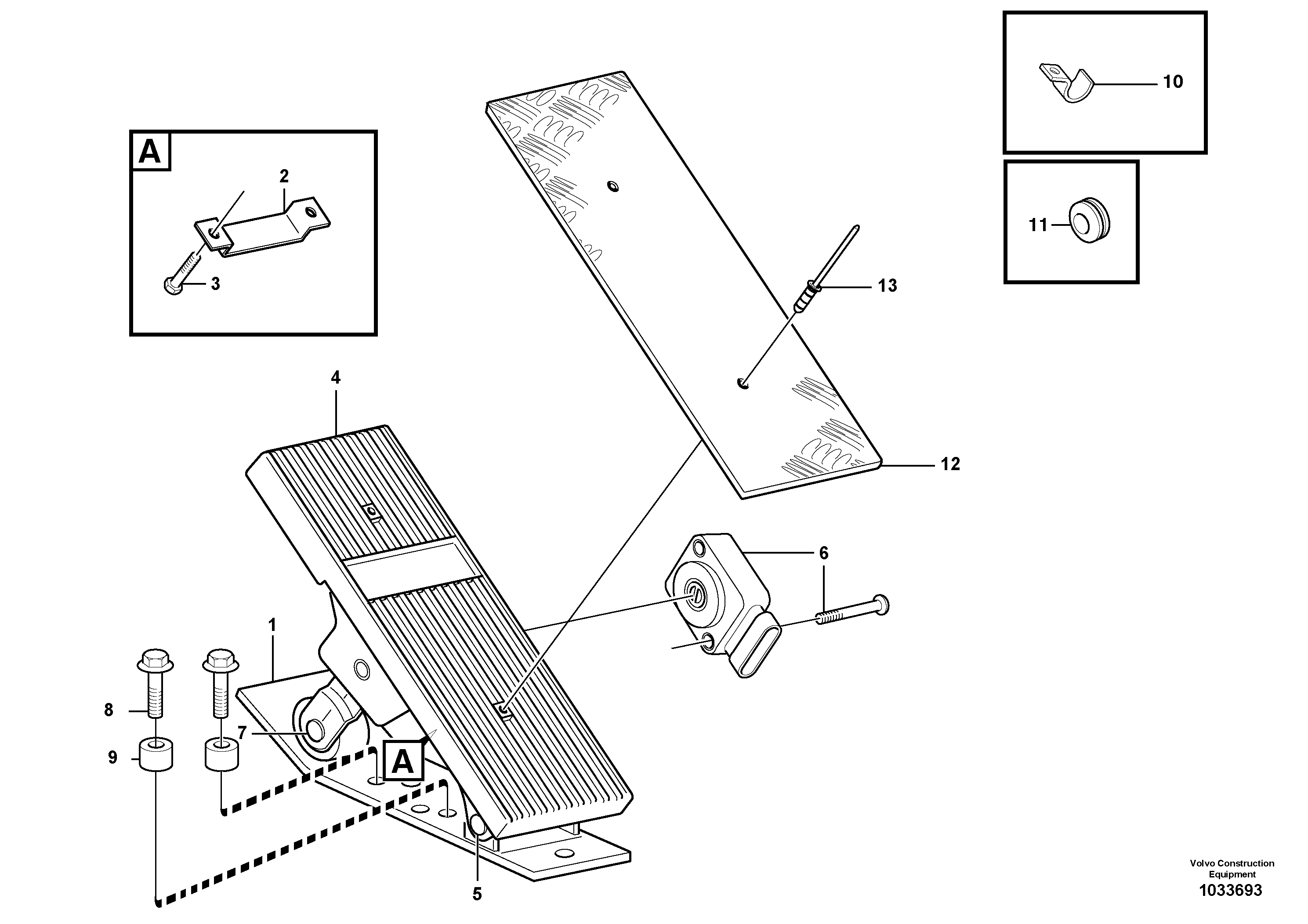 Схема запчастей Volvo L90E - 2071 Accelerator pedal L90E
