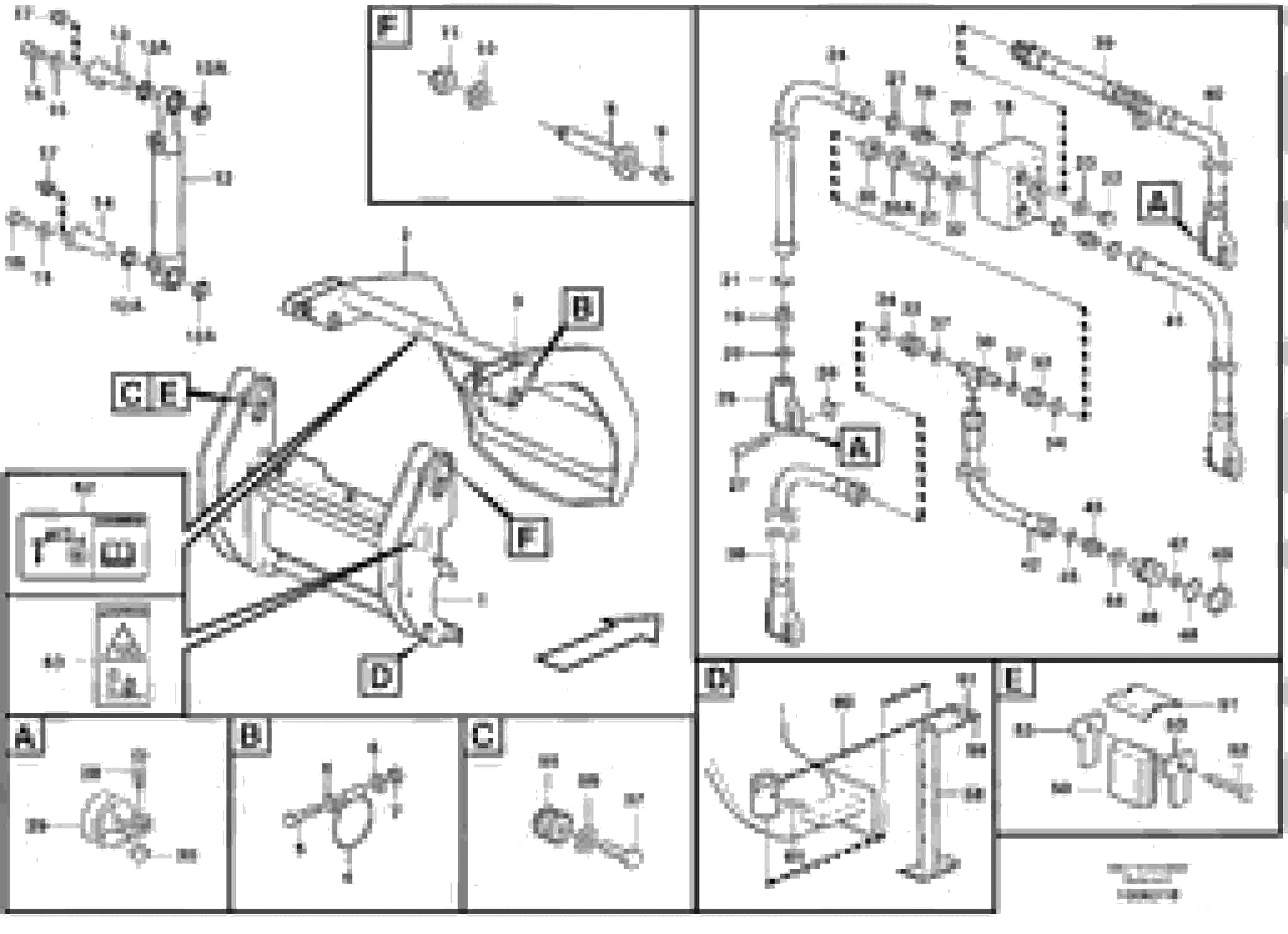 Схема запчастей Volvo L110E - 12898 Combi fork ATTACHMENTS ATTACHMENTS WHEEL LOADERS GEN. D - E