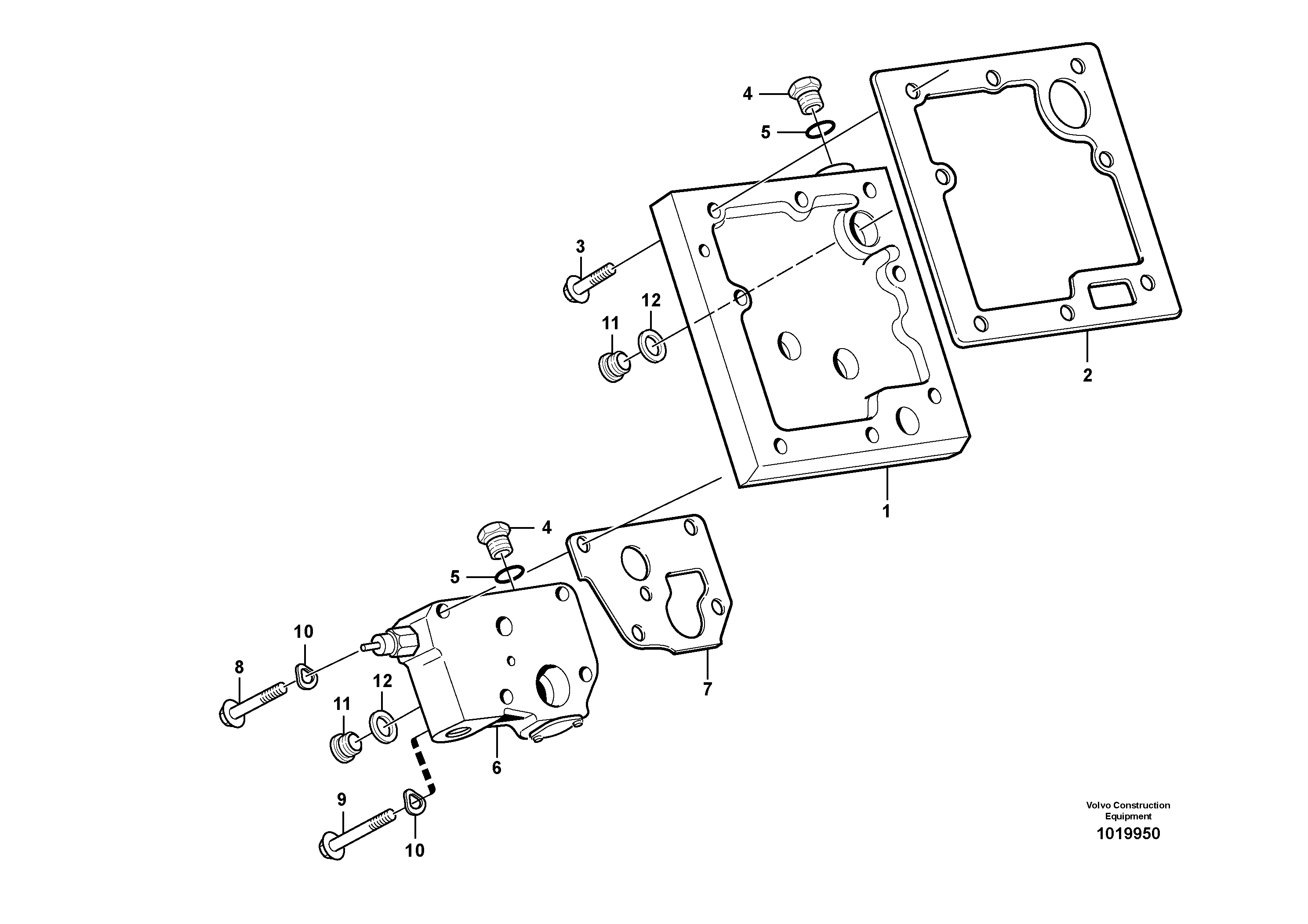 Схема запчастей Volvo L110E - 16051 Lubricating oil valve with fitting parts L110E S/N 2202- SWE, 61001- USA, 70401-BRA