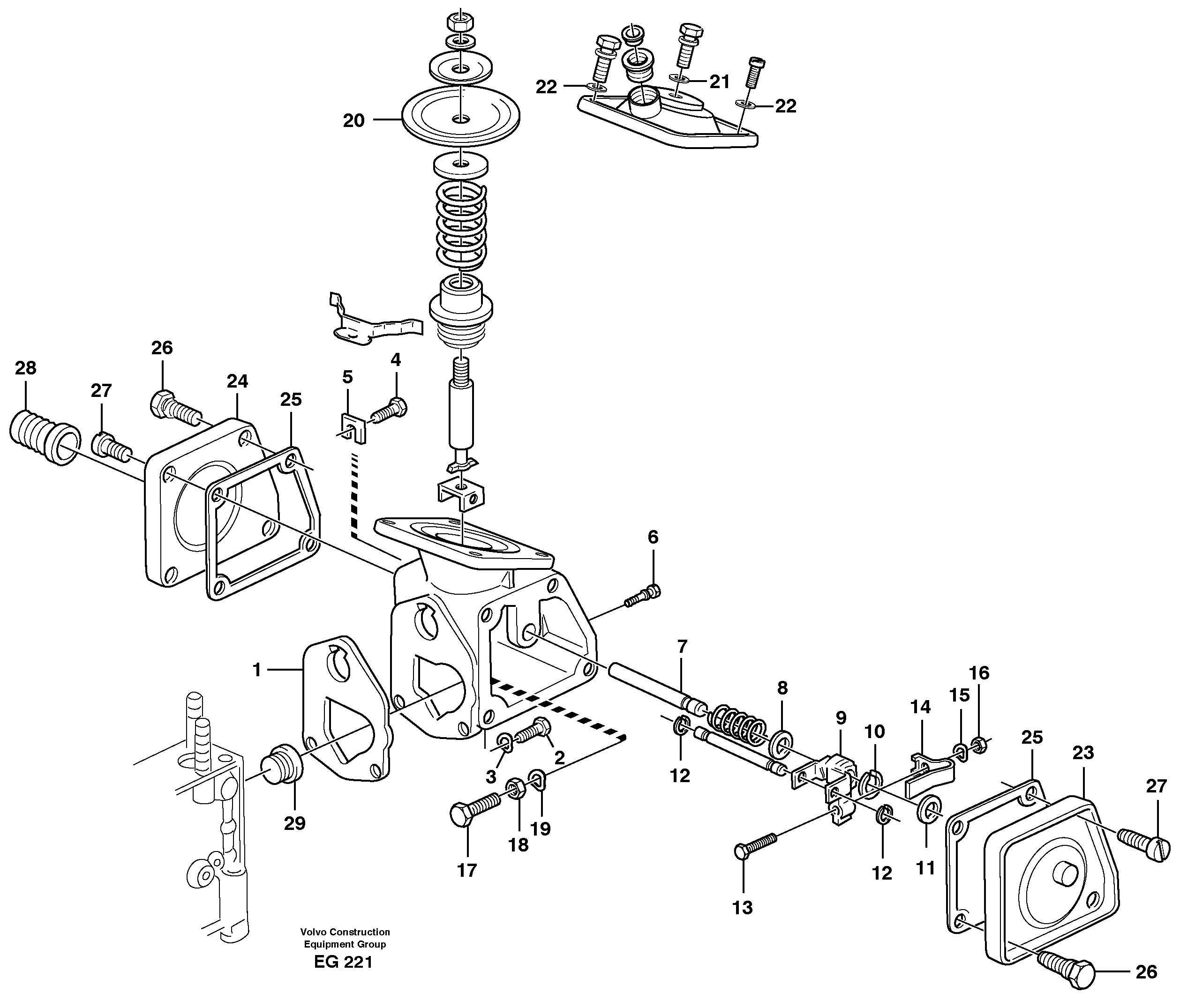 Схема запчастей Volvo L180D - 58763 Smoke limiter L180D