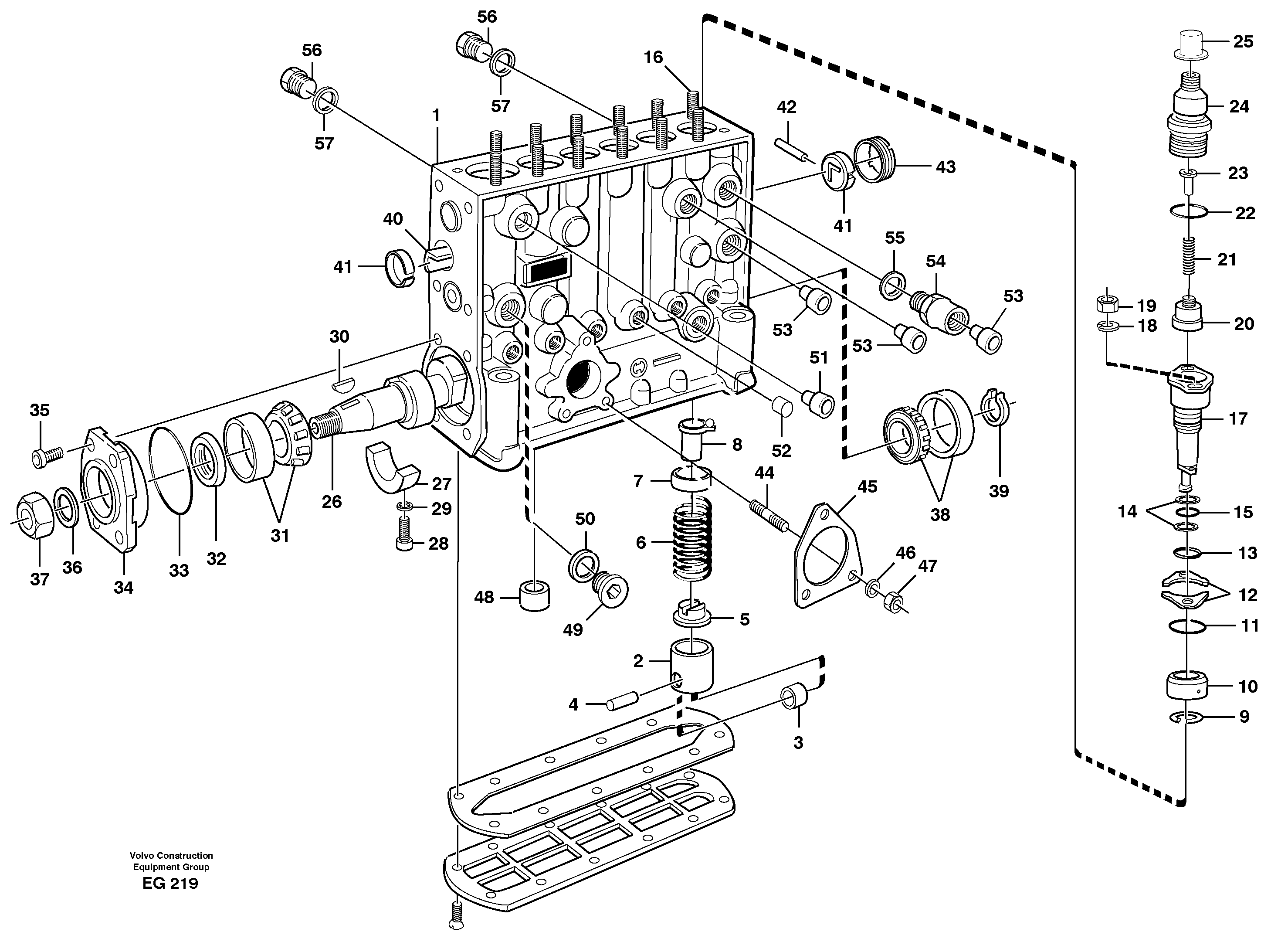 Схема запчастей Volvo L180D - 88732 Насос L180D