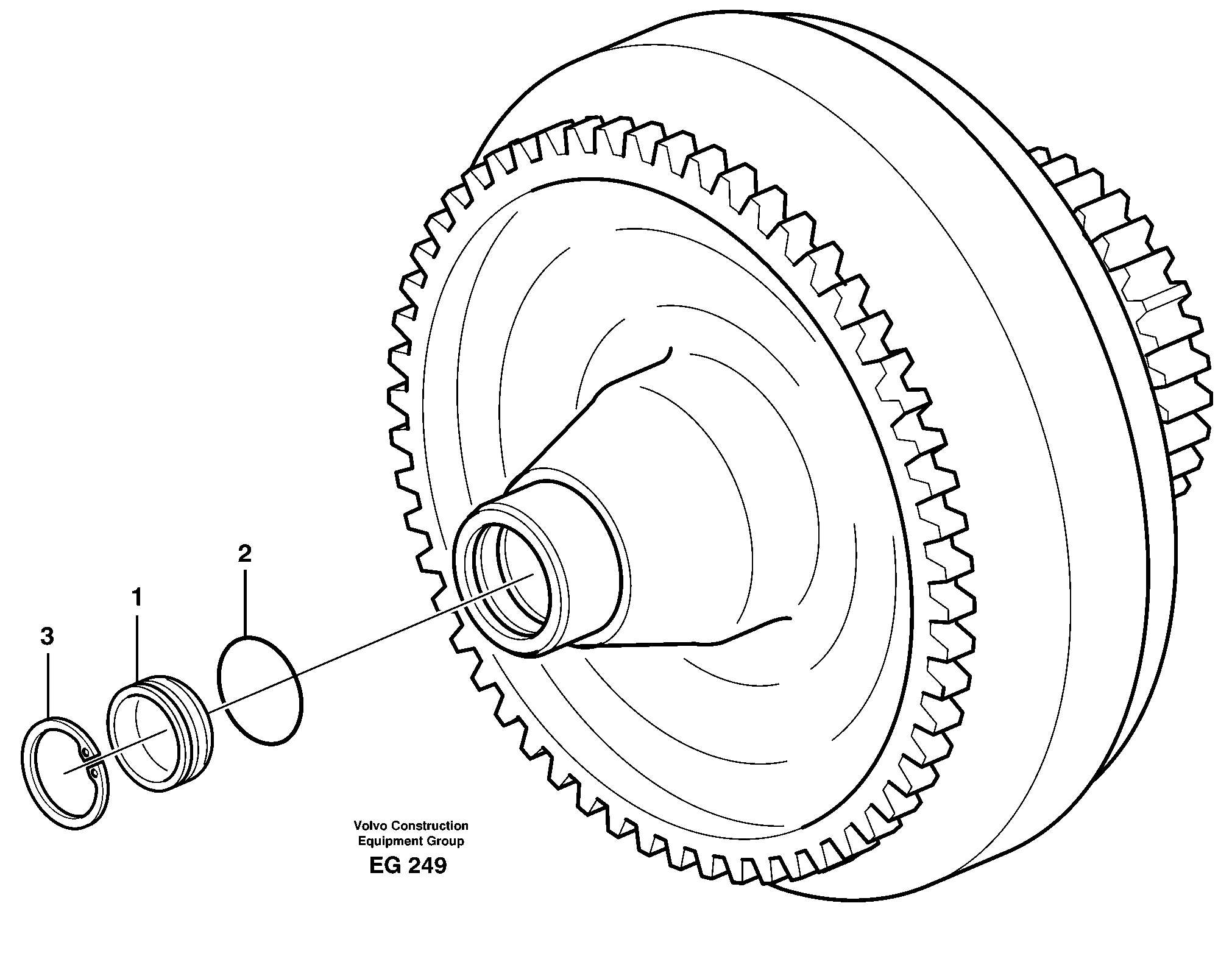 Схема запчастей Volvo L180D - 15562 Torque converter L180D