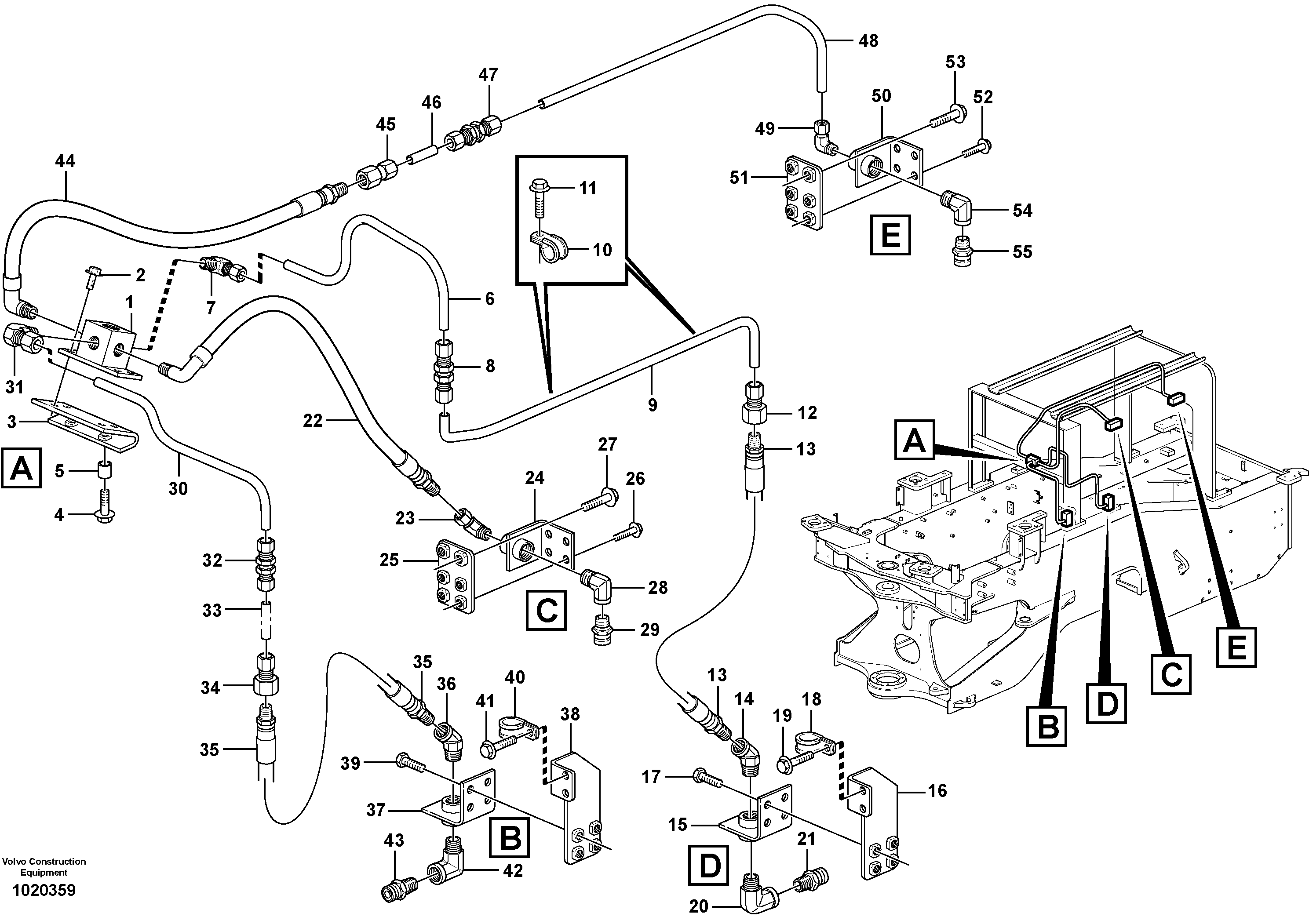 Схема запчастей Volvo L180E - 2681 Fire suppression system L180E S/N 8002 - 9407