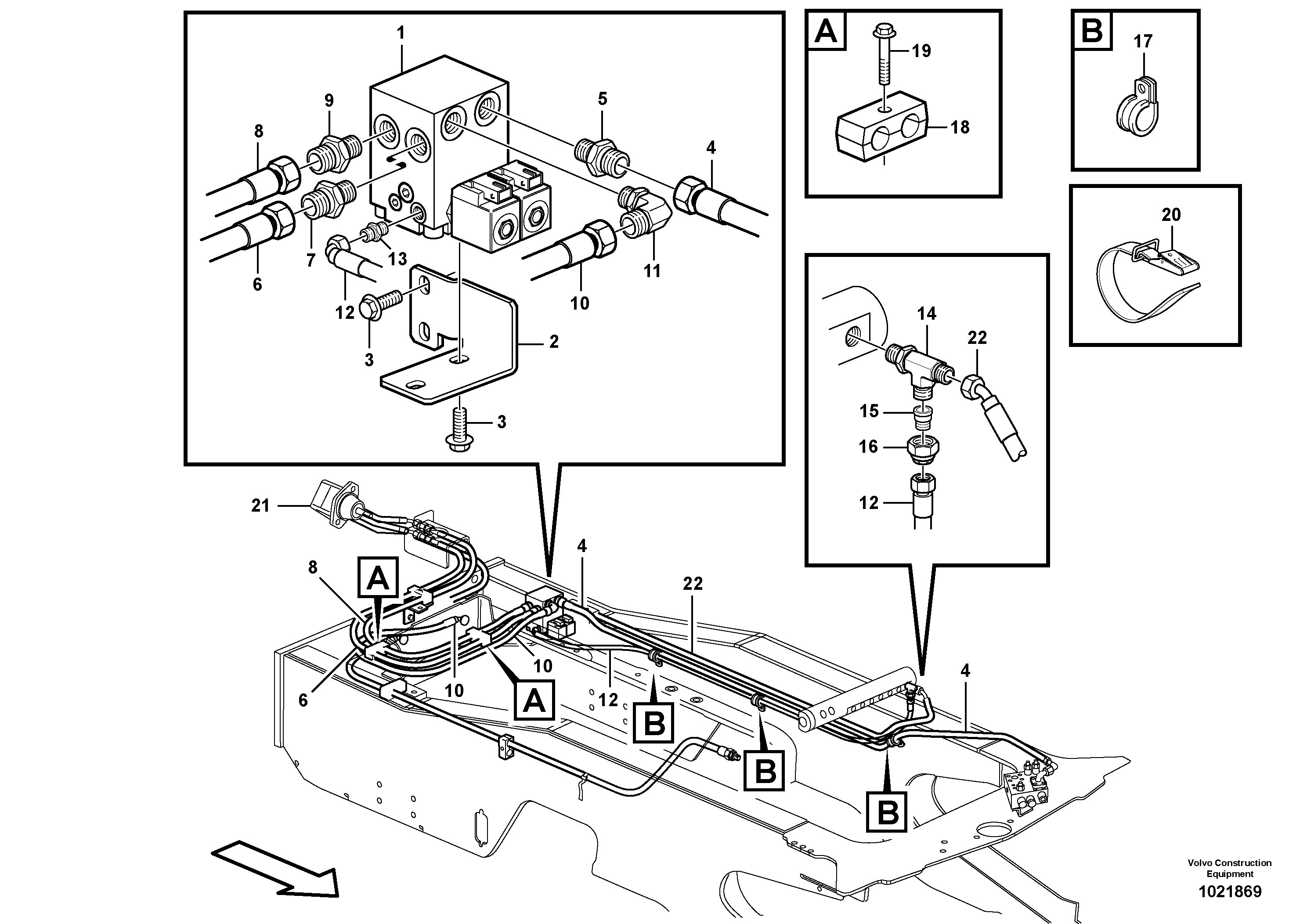 Схема запчастей Volvo L180E - 28455 Reversible fan L180E HIGH-LIFT S/N 8002 - 9407