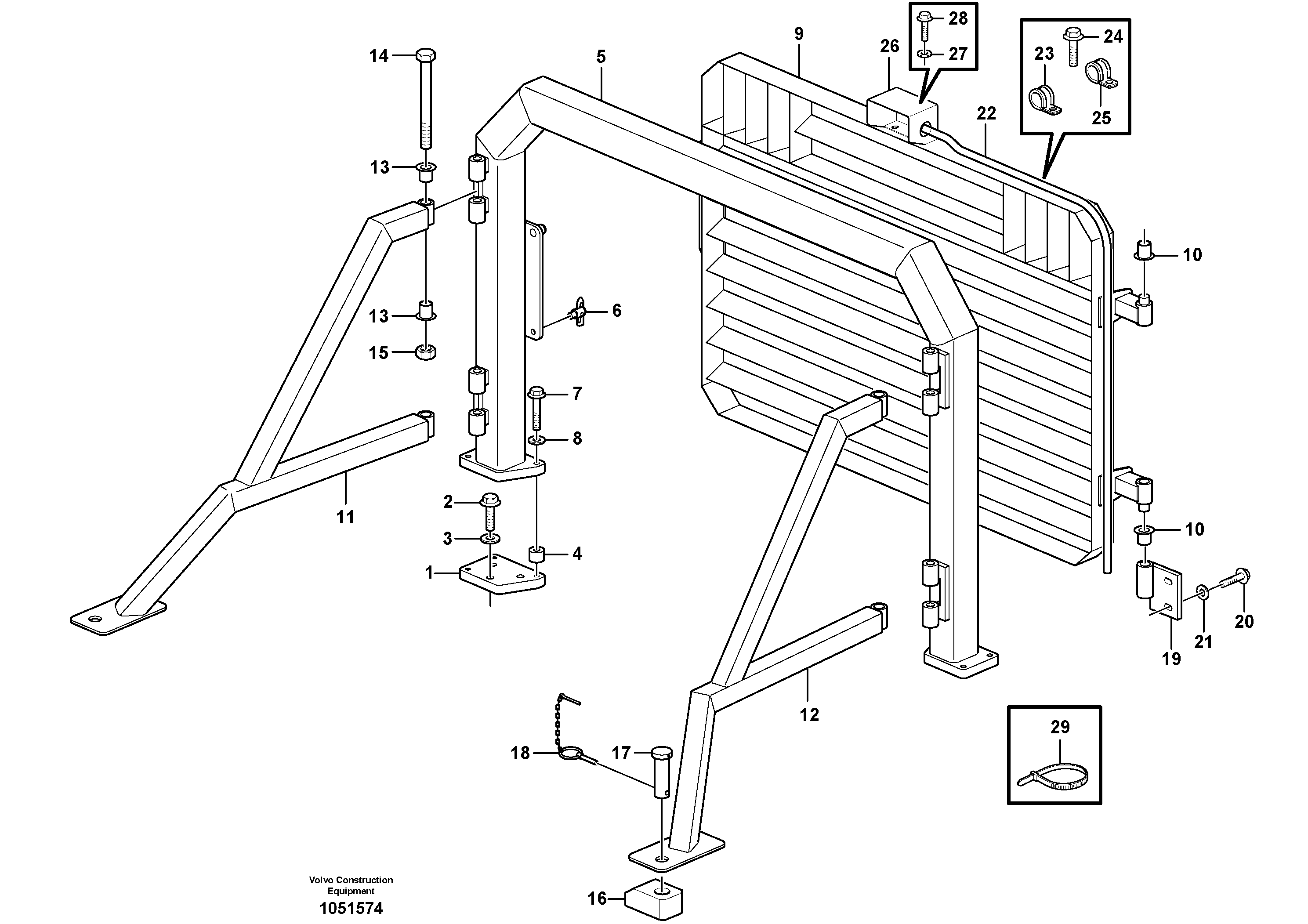 Схема запчастей Volvo L180E - 49627 Radiator, kylare L180E S/N 5004 - 7398 S/N 62501 - 62543 USA
