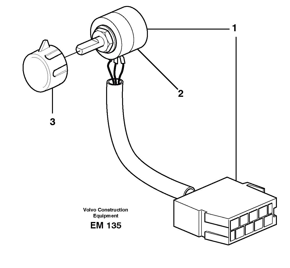 Схема запчастей Volvo L180E - 58977 Hand throttle control L180E S/N 5004 - 7398 S/N 62501 - 62543 USA