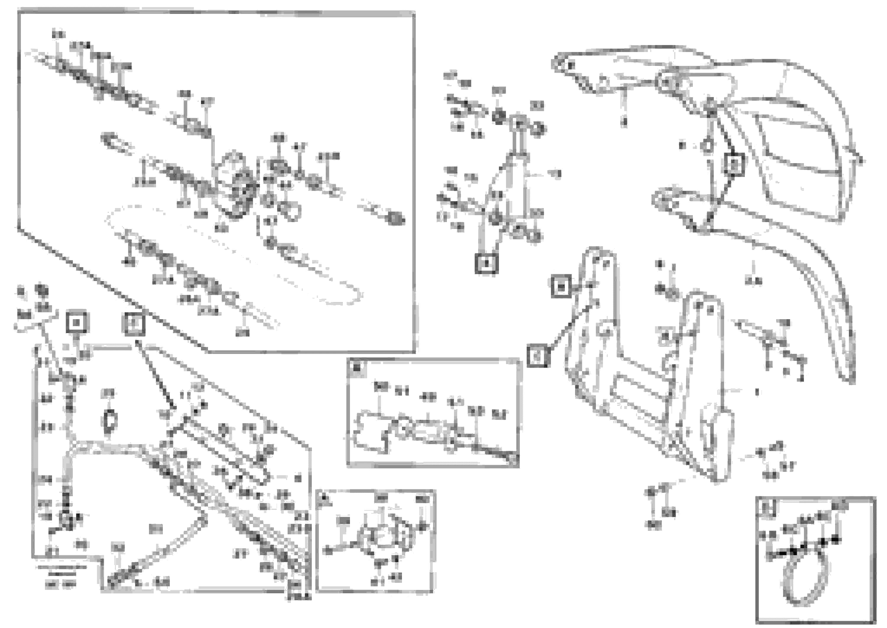 Схема запчастей Volvo L180E - 44079 Combi fork ATTACHMENTS ATTACHMENTS WHEEL LOADERS GEN. D - E