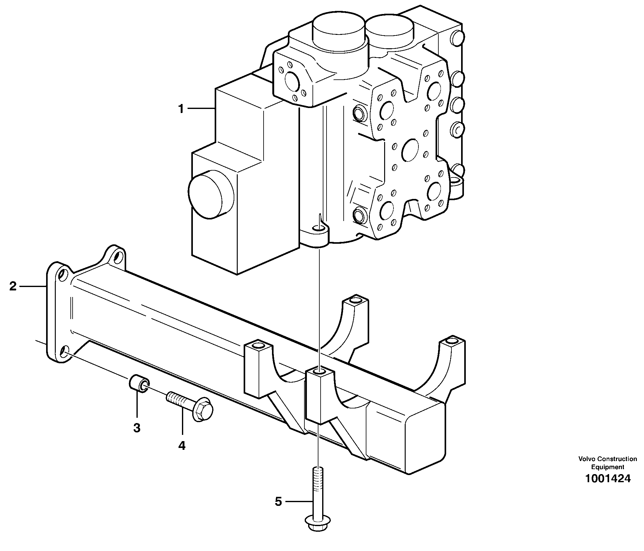 Схема запчастей Volvo L180E - 39657 Control valve with fitting parts L180E HIGH-LIFT S/N 5004 - 7398