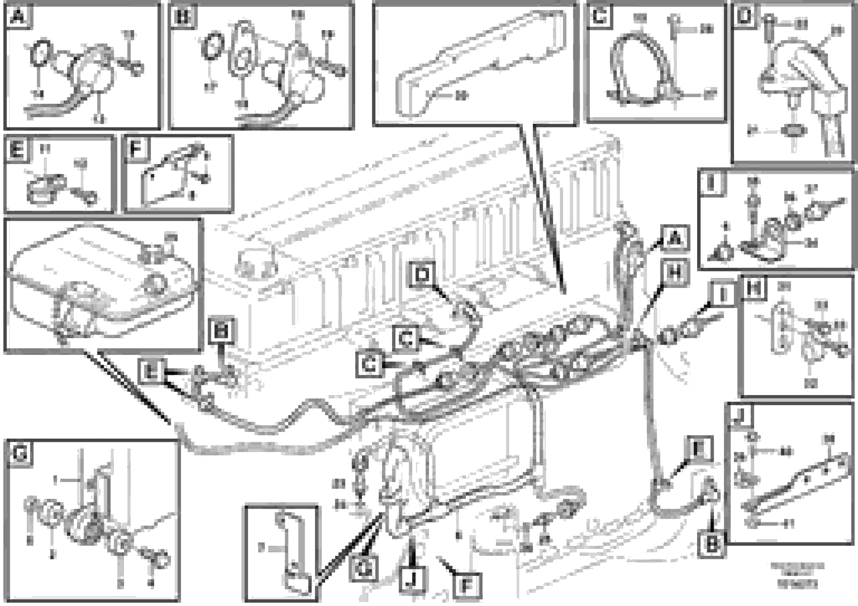 Схема запчастей Volvo L180E - 54774 Cable harness, engine ECU L180E S/N 5004 - 7398 S/N 62501 - 62543 USA