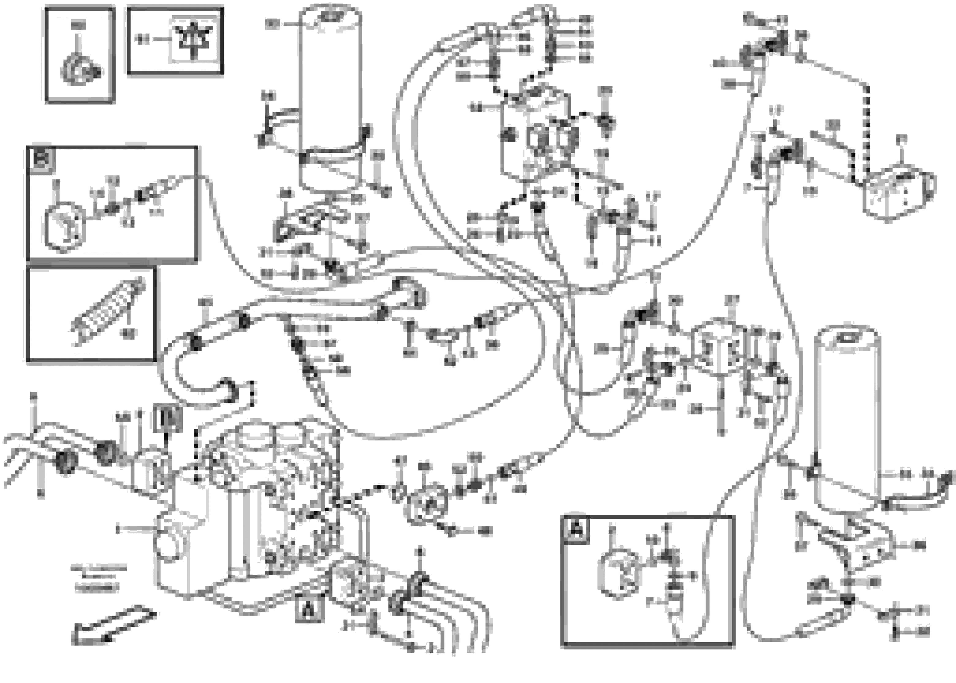 Схема запчастей Volvo L180E - 89377 Boom suspension system L180E S/N 5004 - 7398 S/N 62501 - 62543 USA