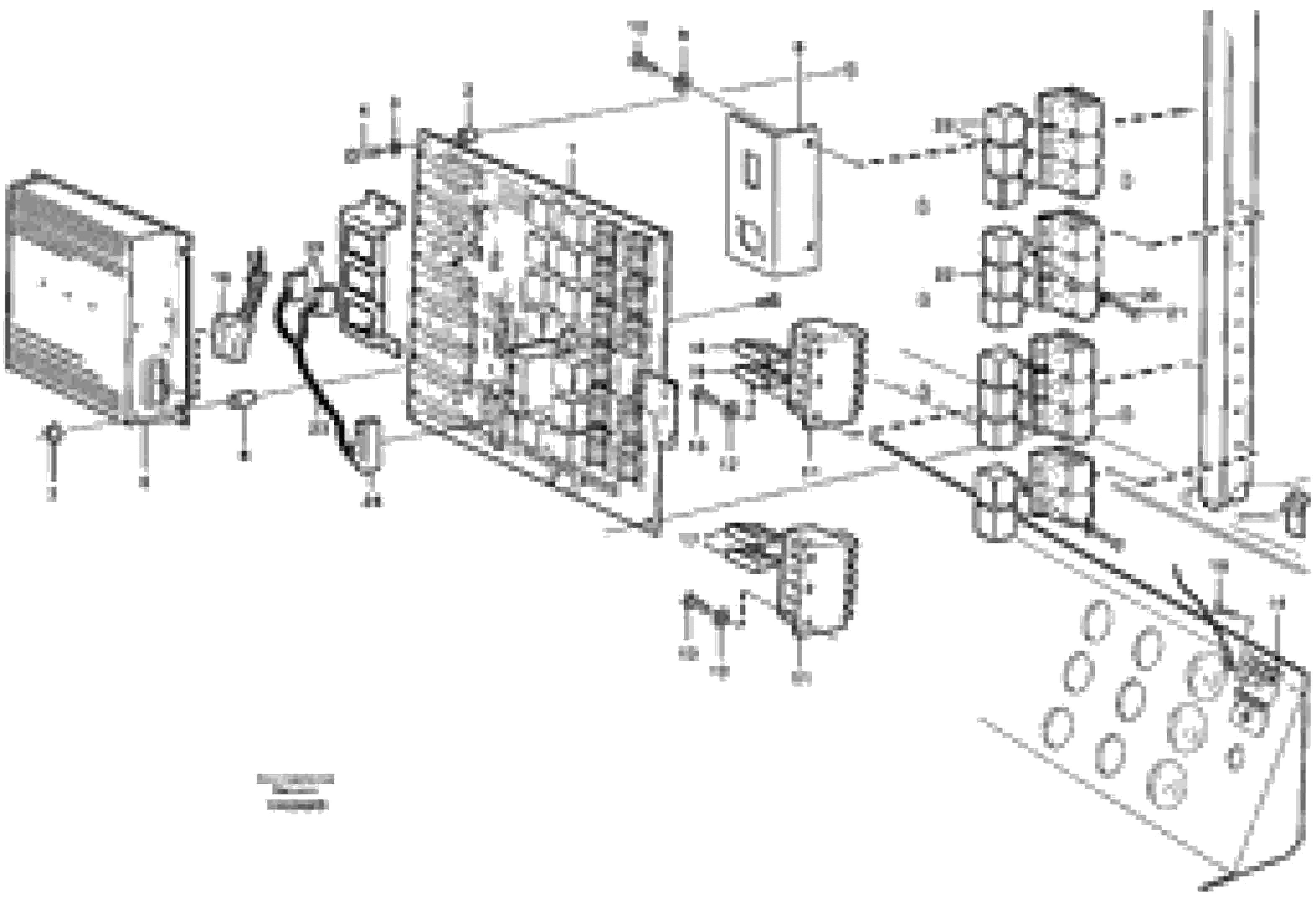 Схема запчастей Volvo L180E - 59888 Electrical distribution box L180E HIGH-LIFT S/N 5004 - 7398