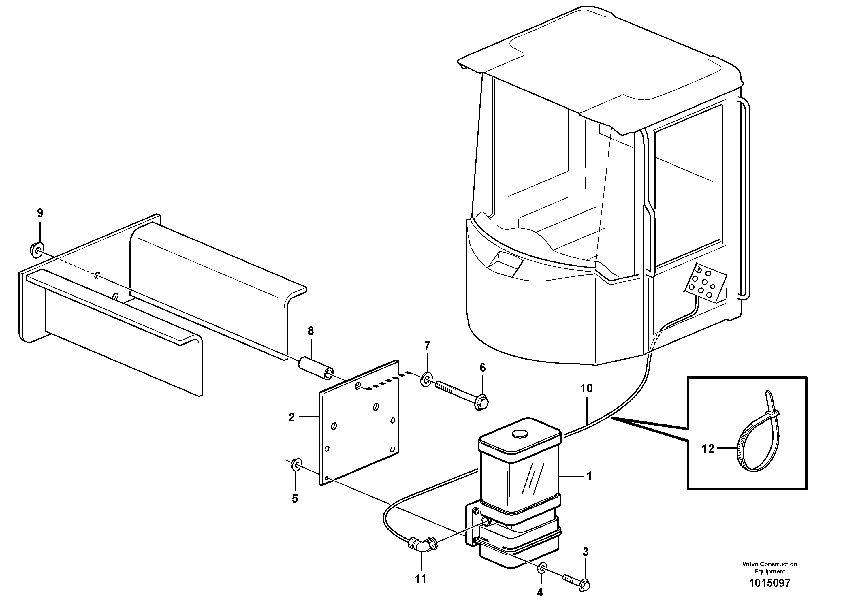 Схема запчастей Volvo L180E - 47166 Pump with fitting parts L180E S/N 5004 - 7398 S/N 62501 - 62543 USA
