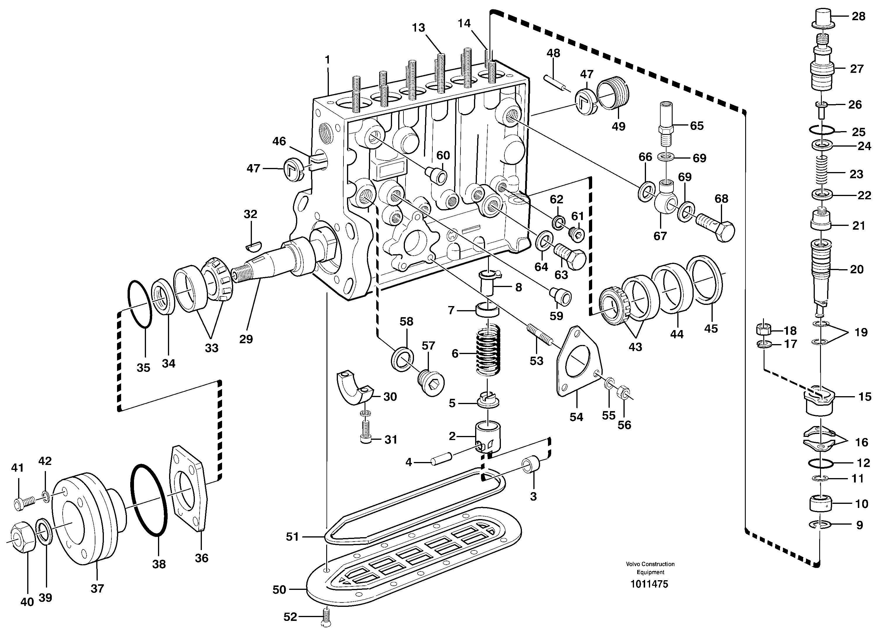 Схема запчастей Volvo L90D - 88022 Насос L90D