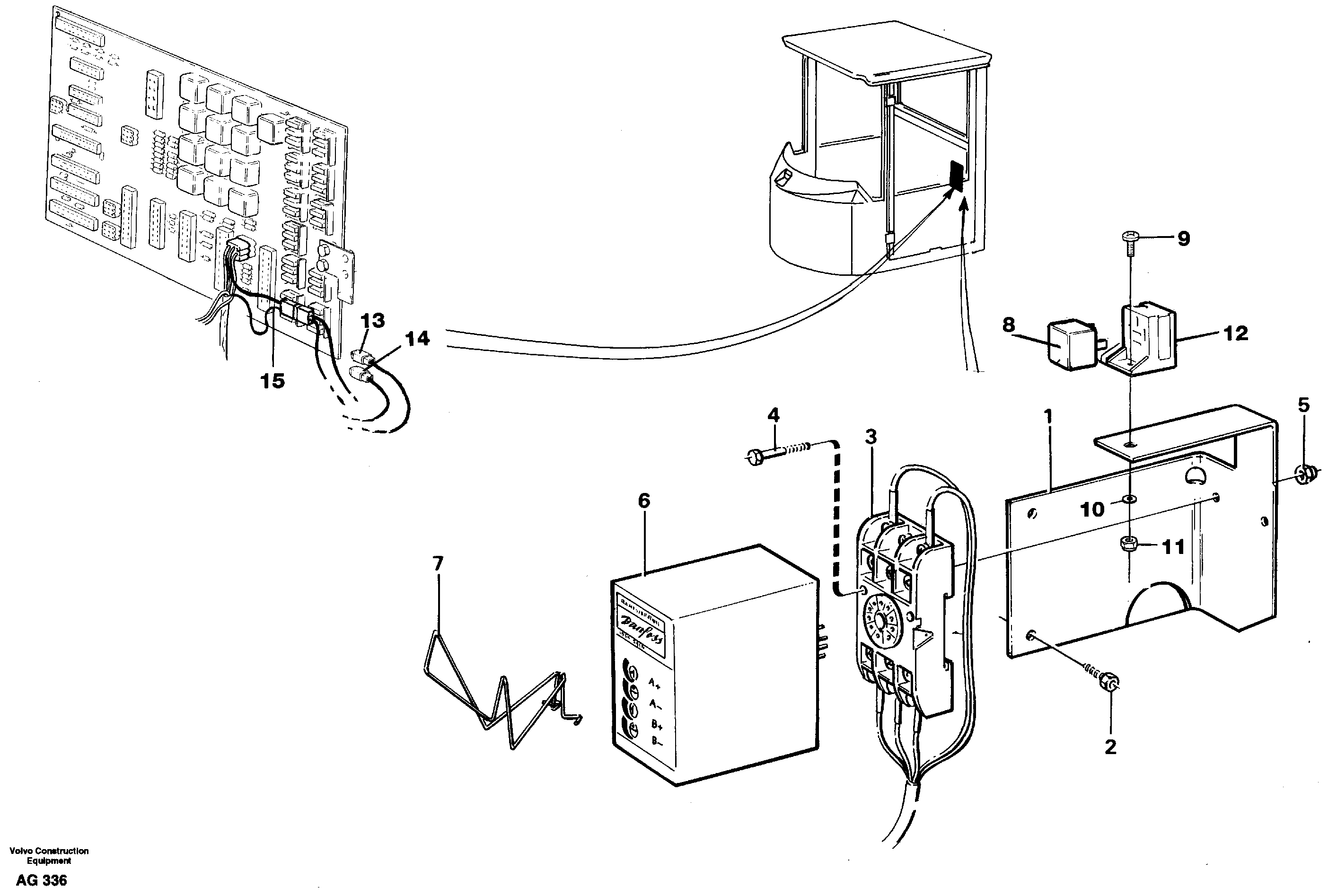 Схема запчастей Volvo L50C - 28451 Electronic unit L50B/L50C VOLVO BM VOLVO BM L50B/L50C SER NO - 10966