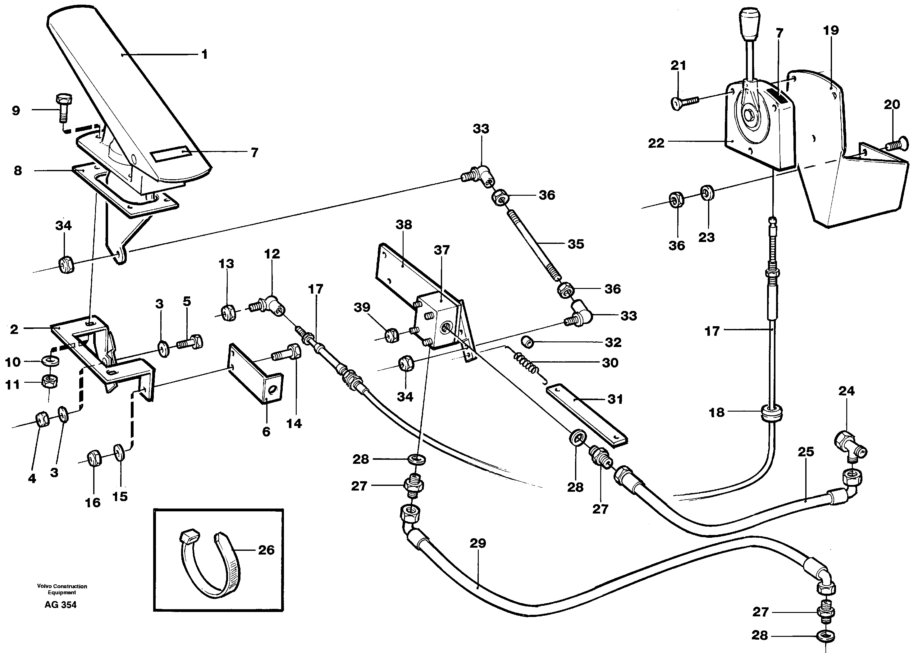 Схема запчастей Volvo L50C - 29991 Speed control L50B/L50C VOLVO BM VOLVO BM L50B/L50C SER NO - 10966