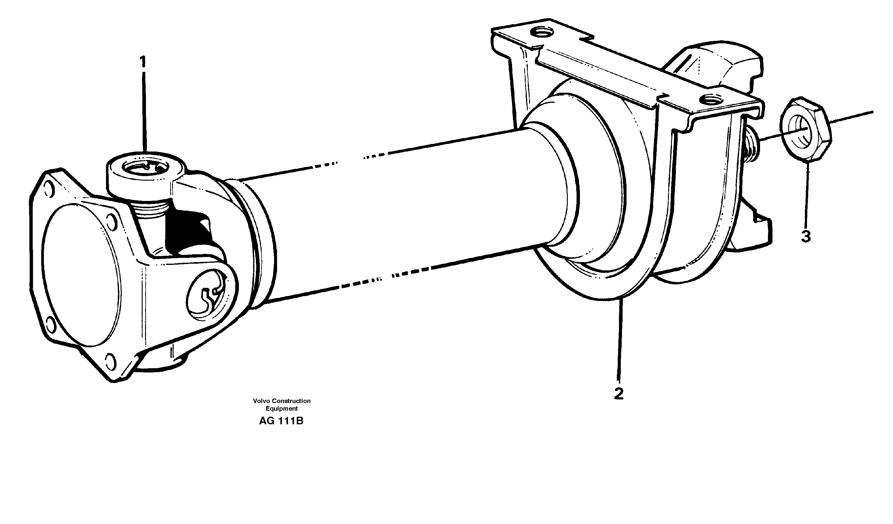 Схема запчастей Volvo L50C - 26620 Вал карданный L50B/L50C VOLVO BM VOLVO BM L50B/L50C SER NO - 10966
