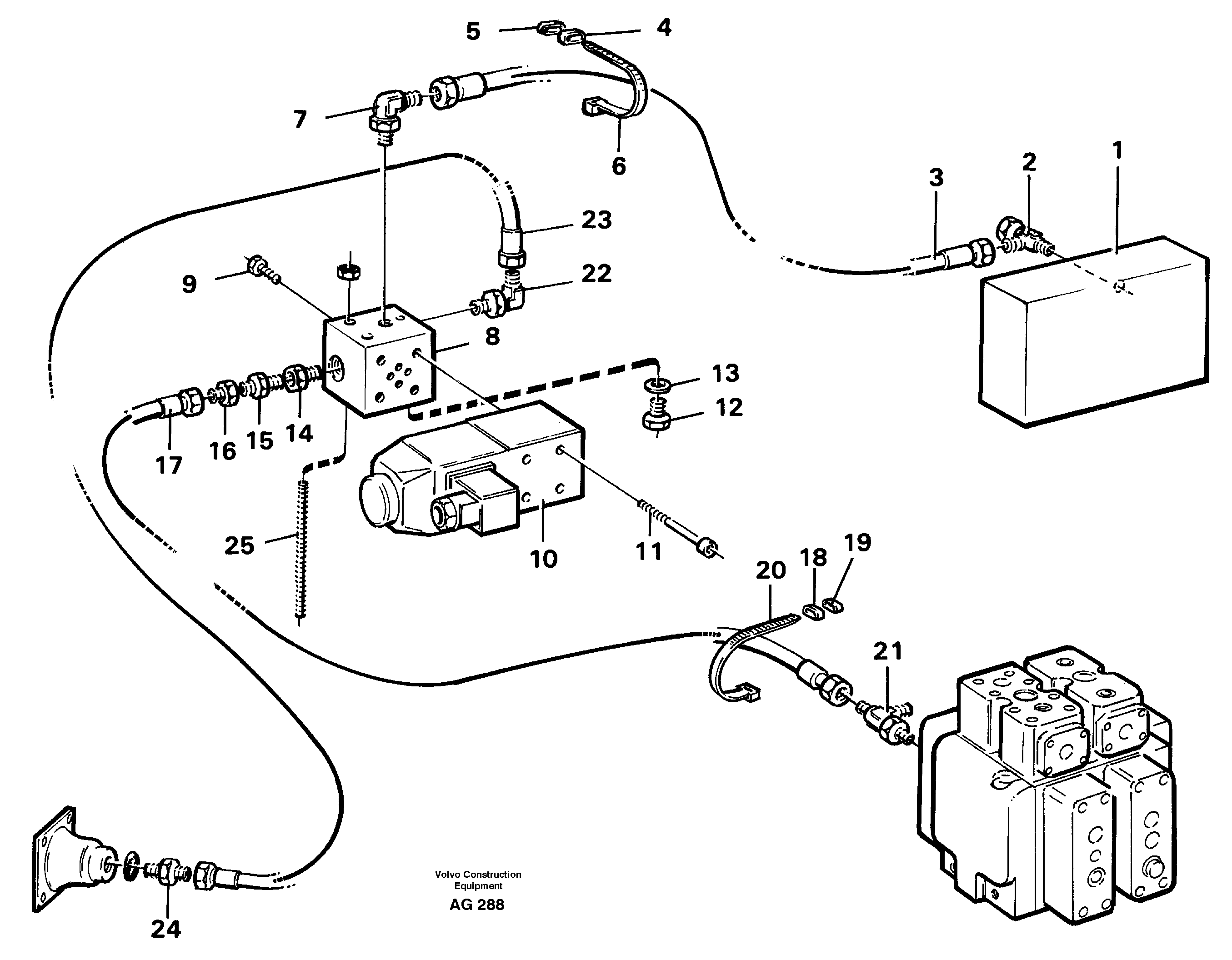 Схема запчастей Volvo L50C - 26428 Controls, differential lock L50B/L50C VOLVO BM VOLVO BM L50B/L50C SER NO - 10966