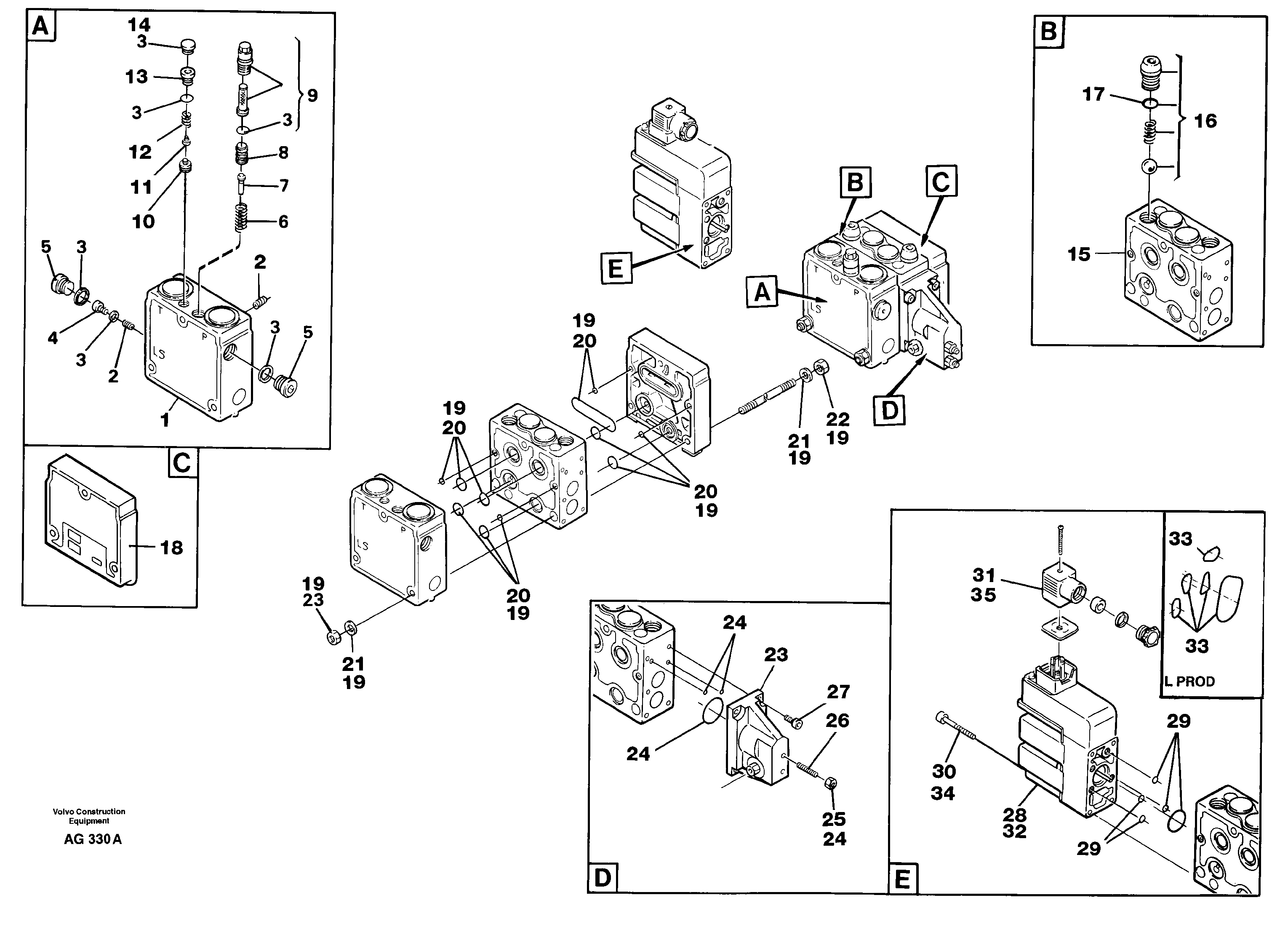 Схема запчастей Volvo L50C - 103173 Valve L50B/L50C VOLVO BM VOLVO BM L50B/L50C SER NO - 10966
