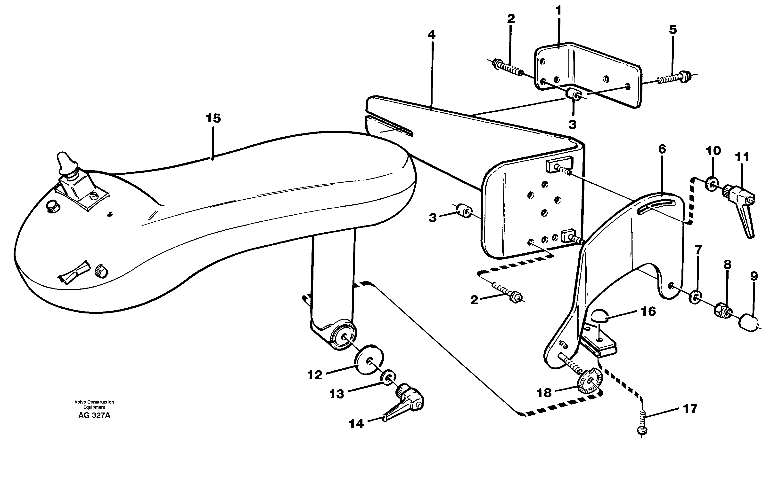 Схема запчастей Volvo L50C - 28040 Cdc-steering, armrest, mounting L50B/L50C VOLVO BM VOLVO BM L50B/L50C SER NO - 10966
