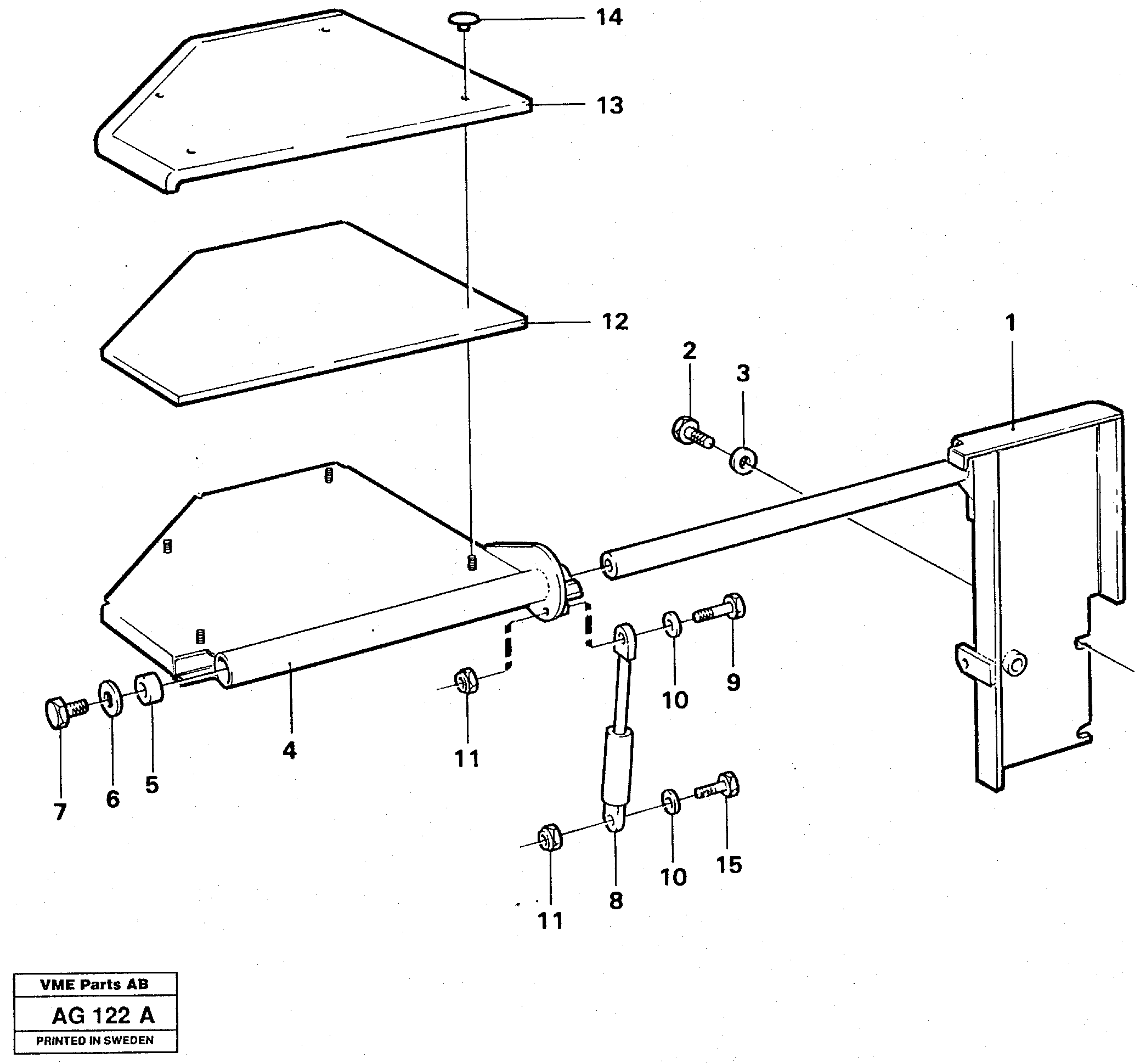 Схема запчастей Volvo L50C - 45832 Instructors seat L50B/L50C VOLVO BM VOLVO BM L50B/L50C SER NO - 10966