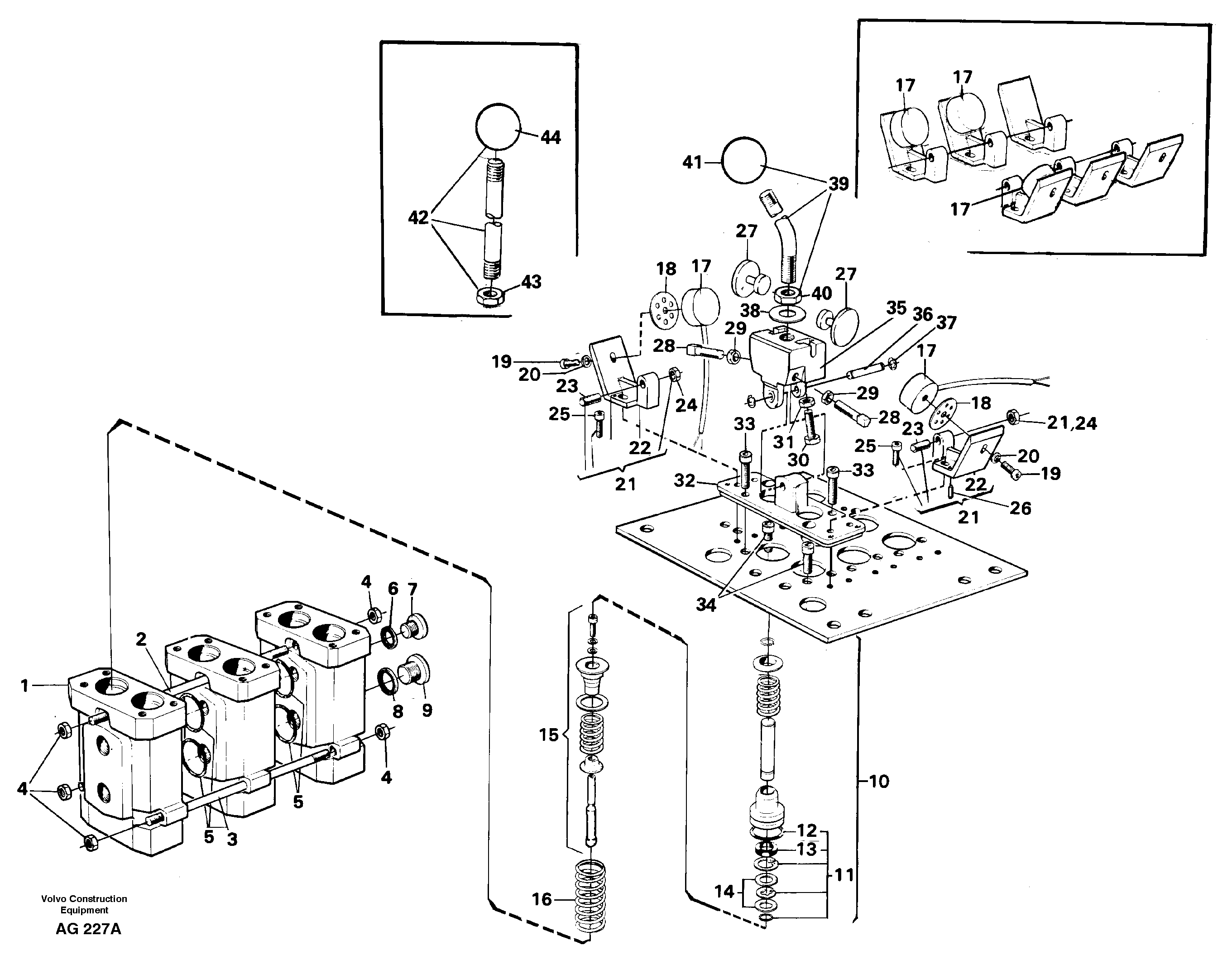 Схема запчастей Volvo L50C - 99247 Servo valve L50B/L50C VOLVO BM VOLVO BM L50B/L50C SER NO - 10966