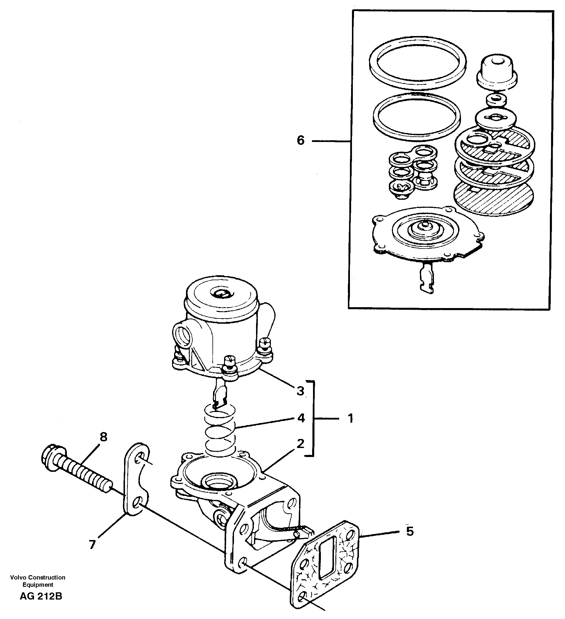 Схема запчастей Volvo L50C - 29679 Fuel pump L50B/L50C VOLVO BM VOLVO BM L50B/L50C SER NO - 10966