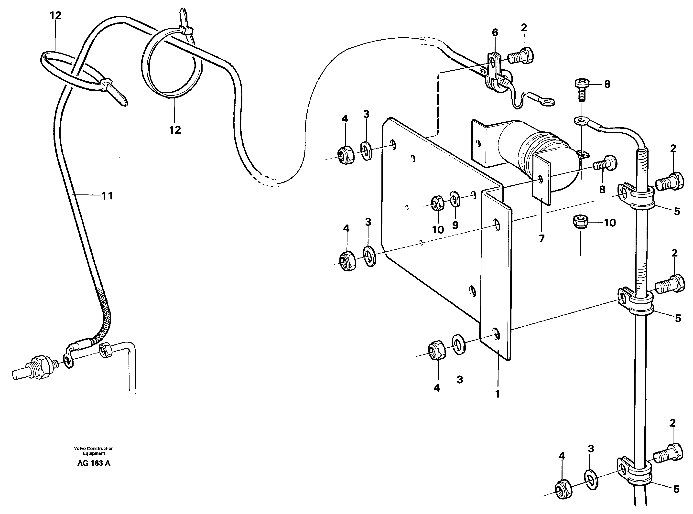 Схема запчастей Volvo L50C - 54939 Предпусковой подогреватель в сборе L50B/L50C VOLVO BM VOLVO BM L50B/L50C SER NO - 10966