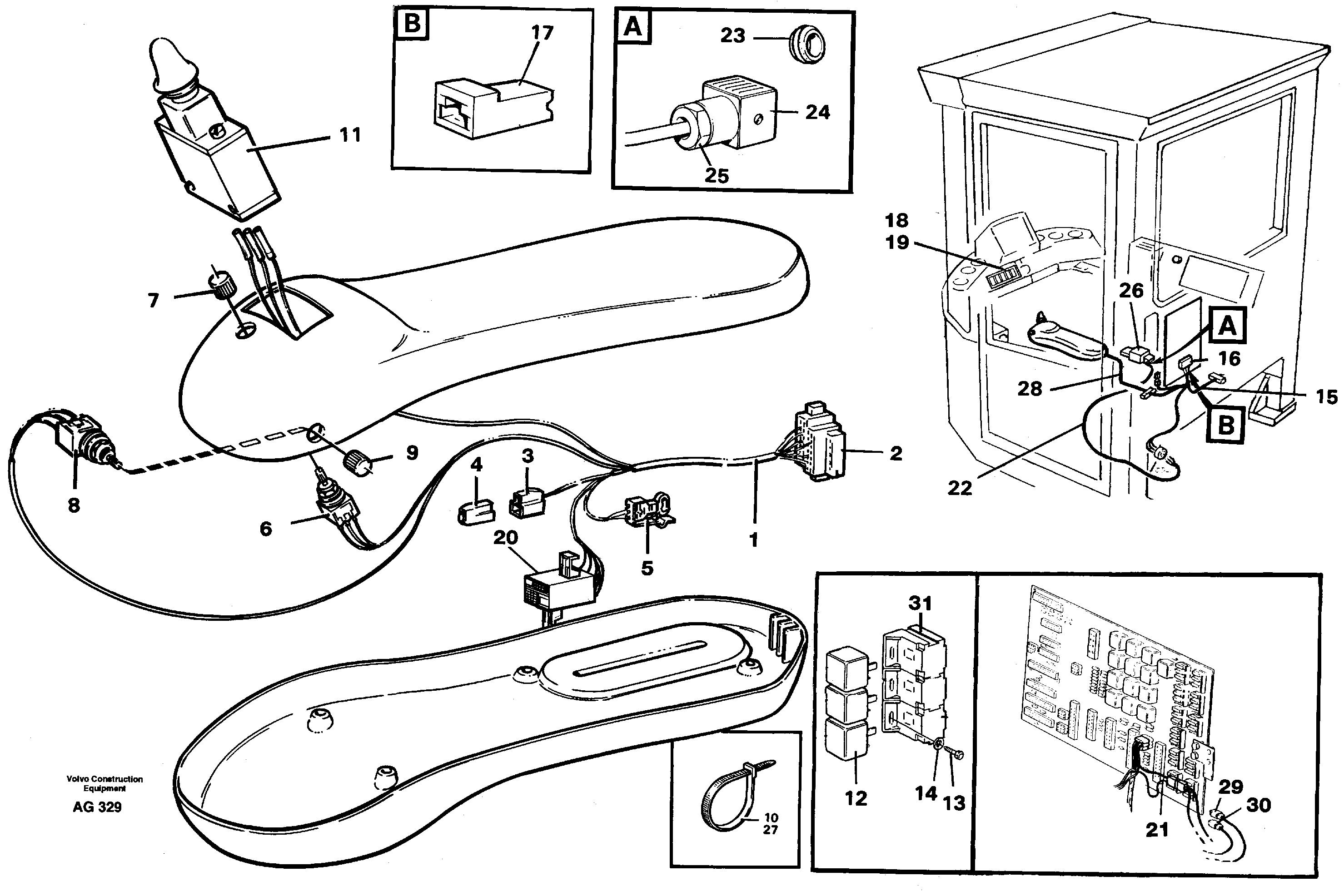 Схема запчастей Volvo L50C - 47285 Cable harness for Cdc-steering L50B/L50C VOLVO BM VOLVO BM L50B/L50C SER NO - 10966