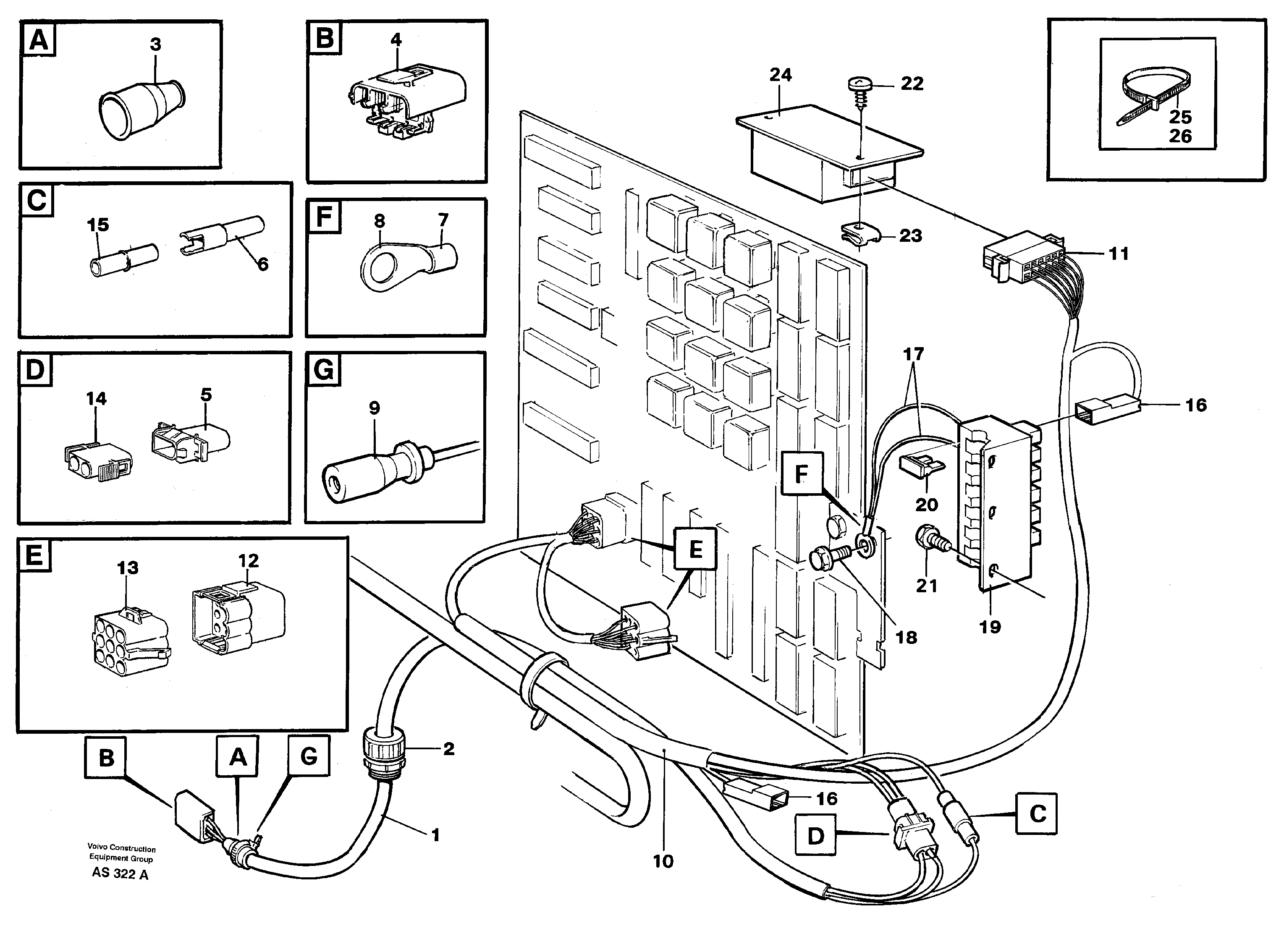 Схема запчастей Volvo L70C - 24940 Electrical system: speed limiter max.30km/h,20km/h L70C SER NO 13116-, SER NO BRAZIL 70007-
