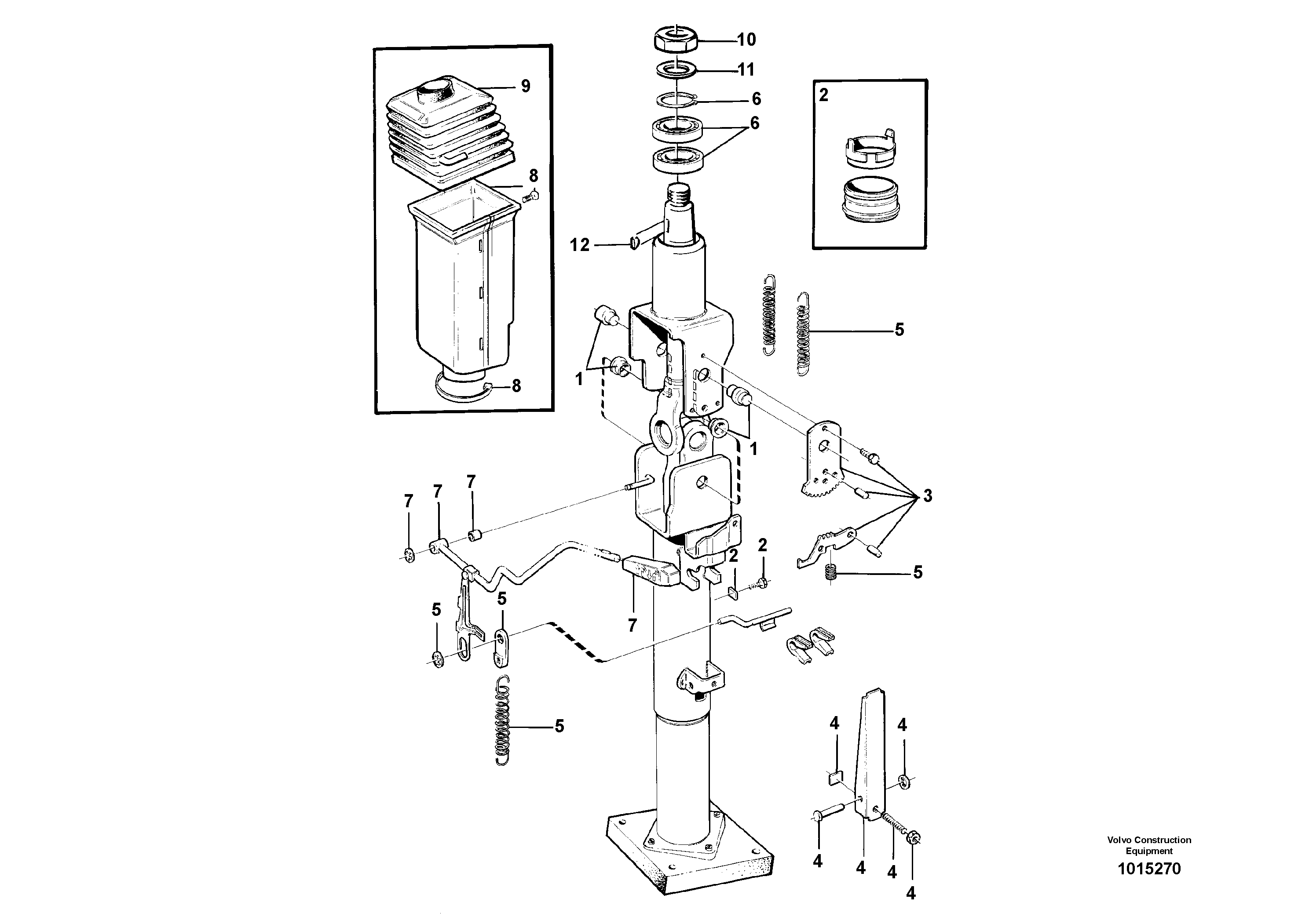 Схема запчастей Volvo L70C - 38443 Adjustable steering wheel L70C SER NO 13116-, SER NO BRAZIL 70007-