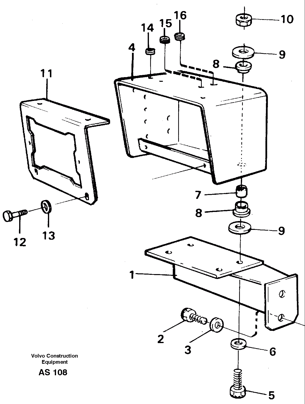 Схема запчастей Volvo L70C - 81955 Lamp retainer L70C SER NO 13116-, SER NO BRAZIL 70007-