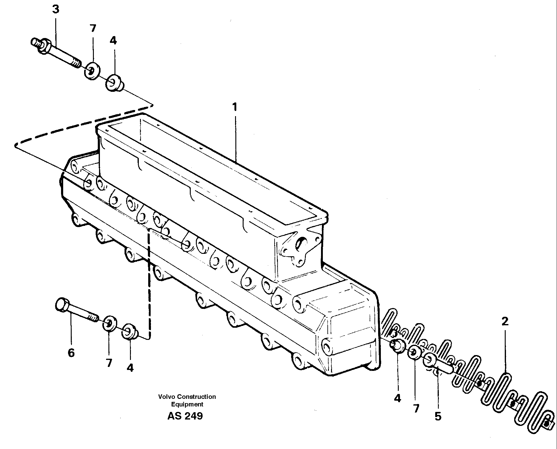 Схема запчастей Volvo L70C - 25197 Inlet manifold L70C SER NO 13116-, SER NO BRAZIL 70007-