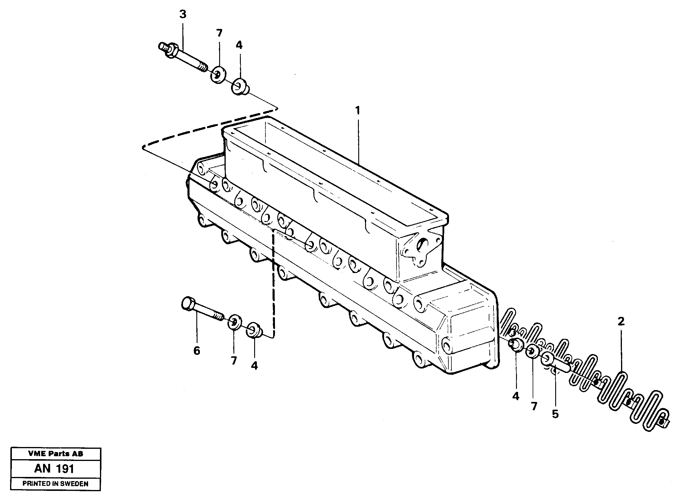 Схема запчастей Volvo L90C - 11985 Inlet manifold L90C VOLVO BM VOLVO BM L90C SER NO - 14304