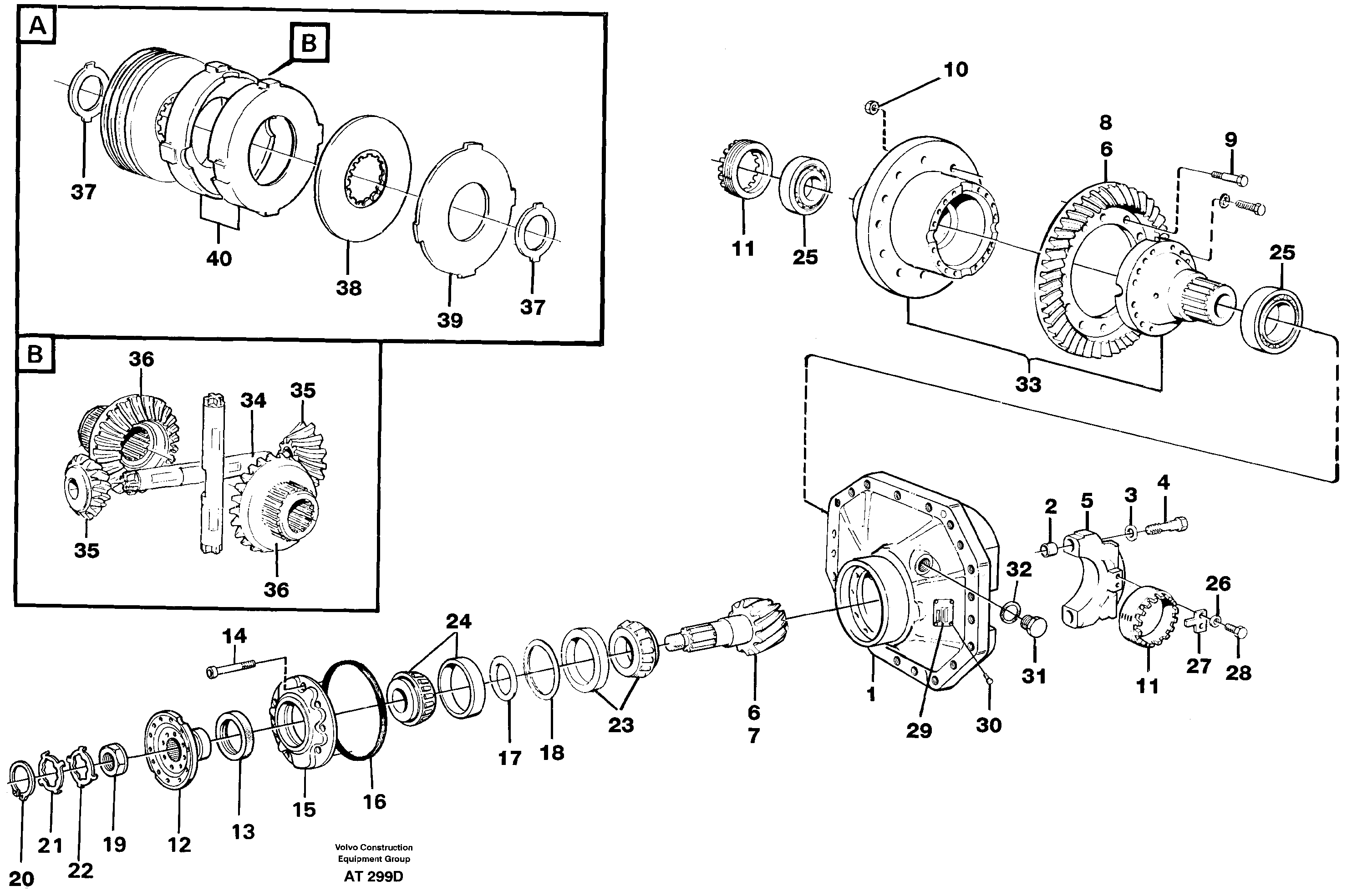 Схема запчастей Volvo L90C - 93853 Final drive, rear L90C