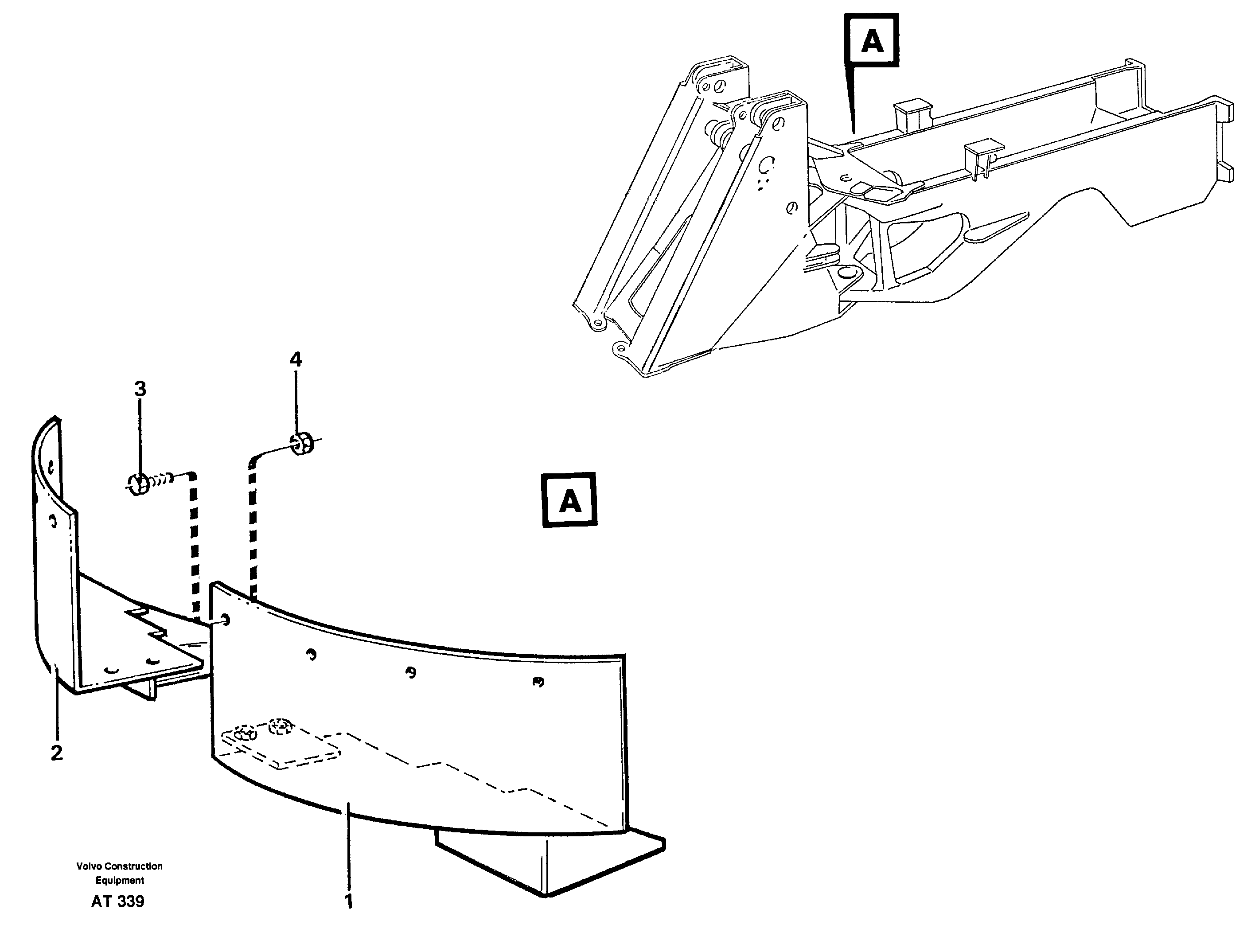 Схема запчастей Volvo L90C - 91941 Protecting plates L90C