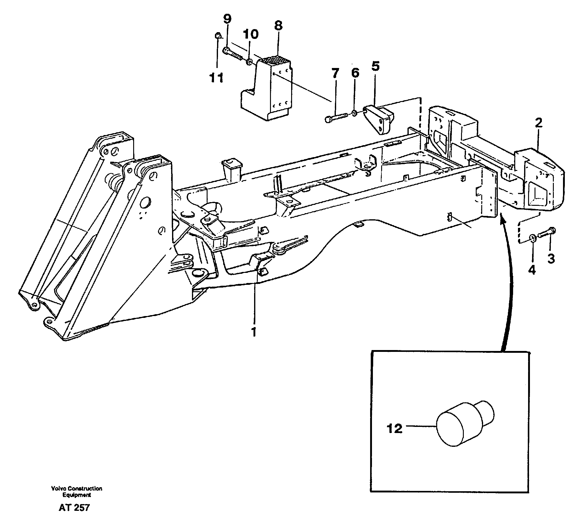 Схема запчастей Volvo L90C - 98507 Противовес L90C