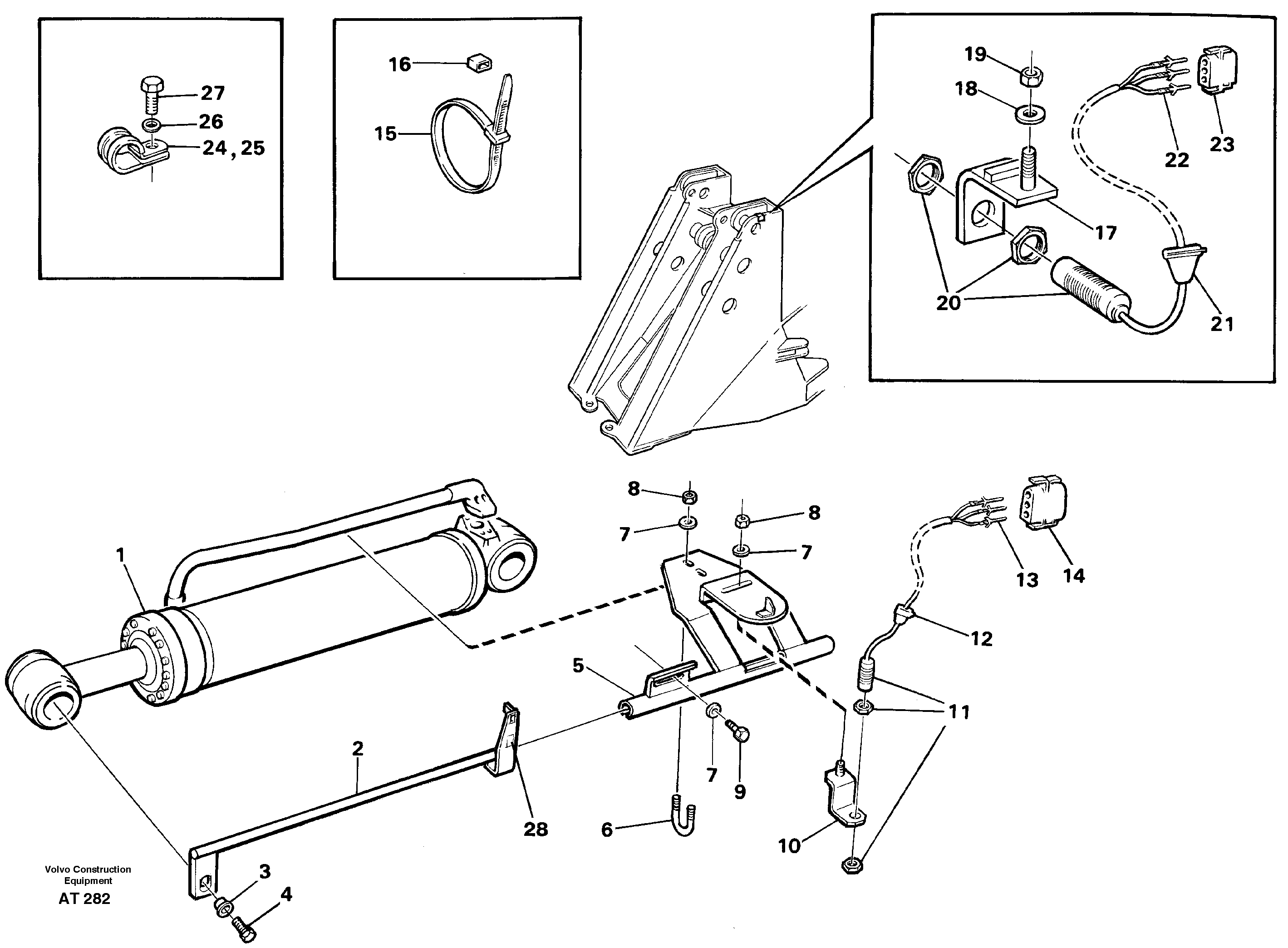 Схема запчастей Volvo L90C - 97746 Bucket positioner and boom kickout L90C