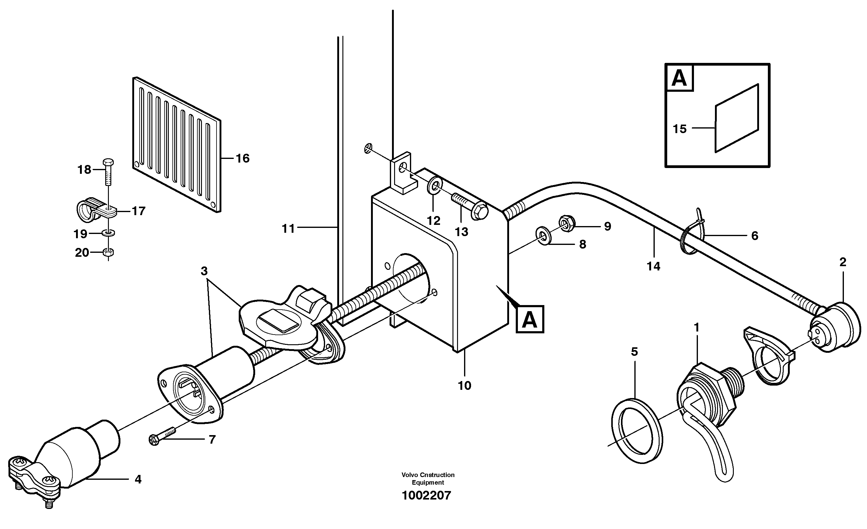 Схема запчастей Volvo L90C - 92415 Engine heater L90C