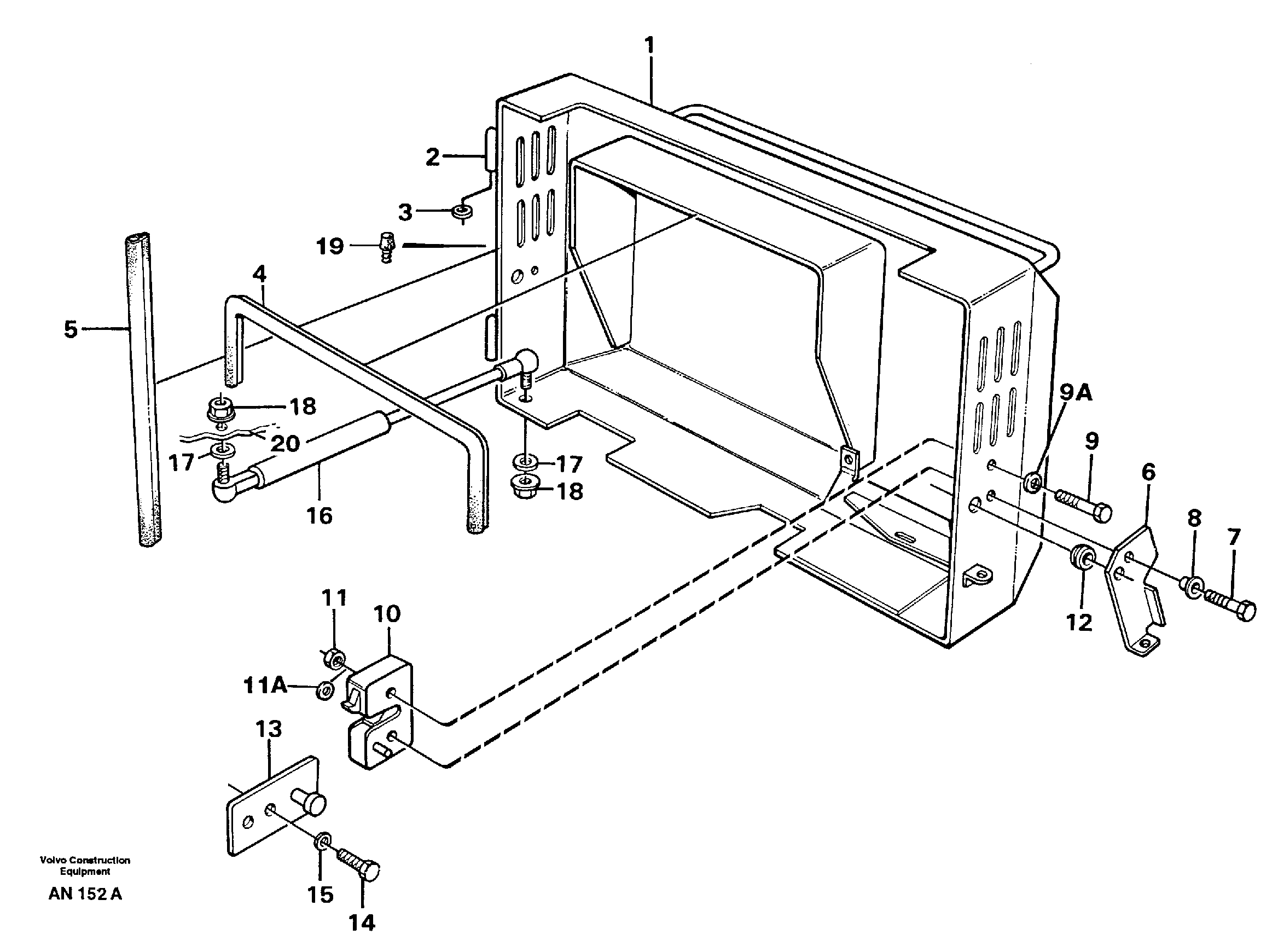 Схема запчастей Volvo L90C - 89845 Filter cover L90C VOLVO BM VOLVO BM L90C SER NO - 14304