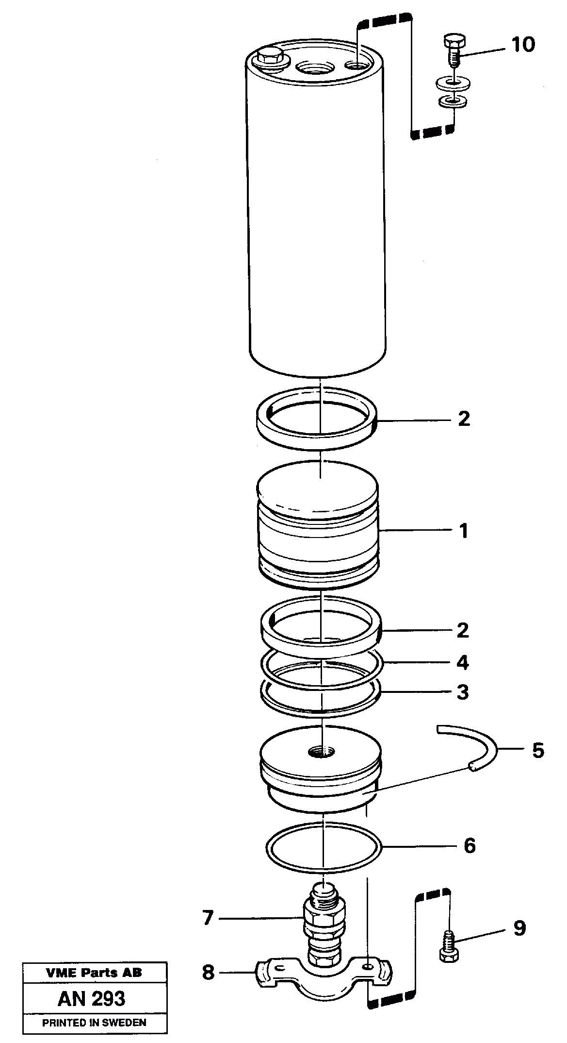 Схема запчастей Volvo L90C - 18560 Accumulator L90C VOLVO BM VOLVO BM L90C SER NO - 14304