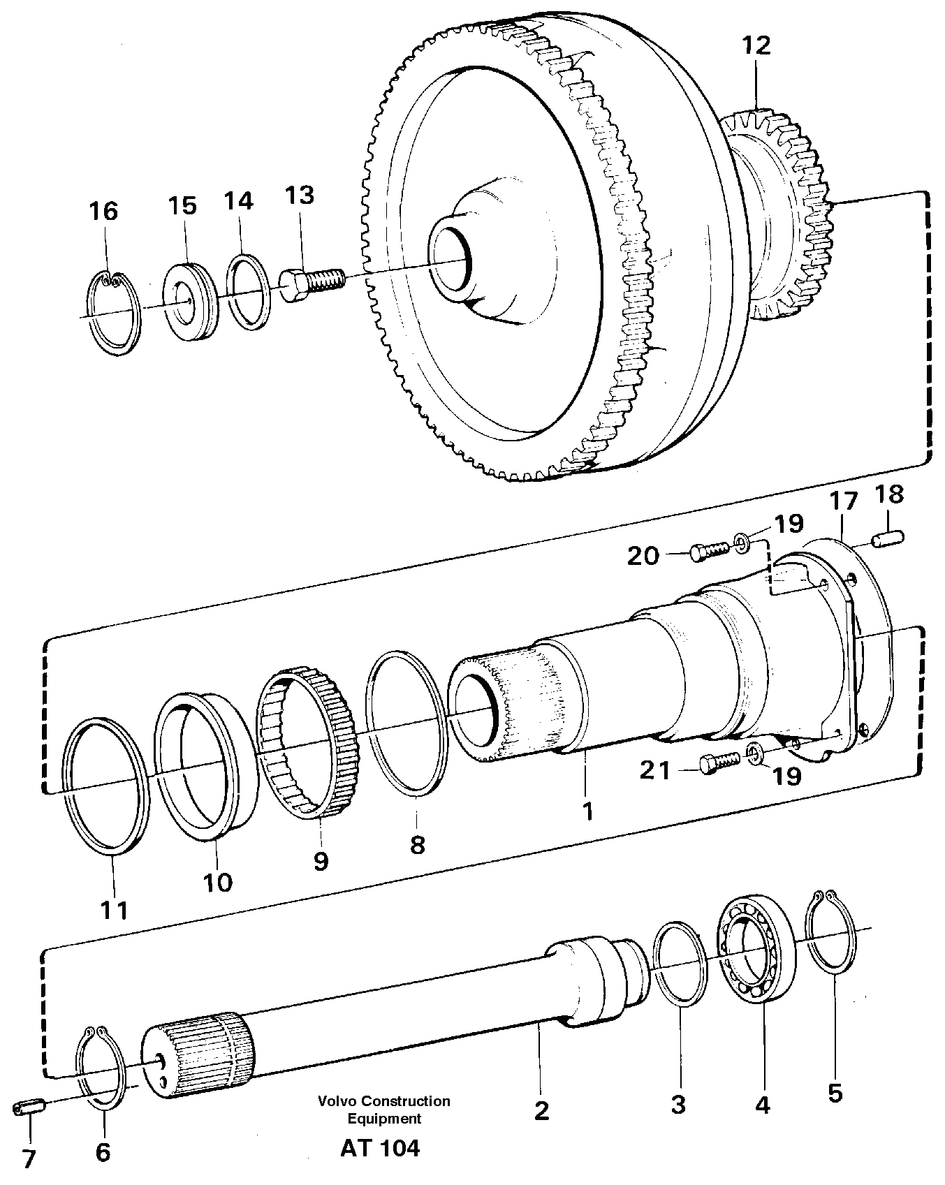 Схема запчастей Volvo L90C - 92684 Torque converter L90C