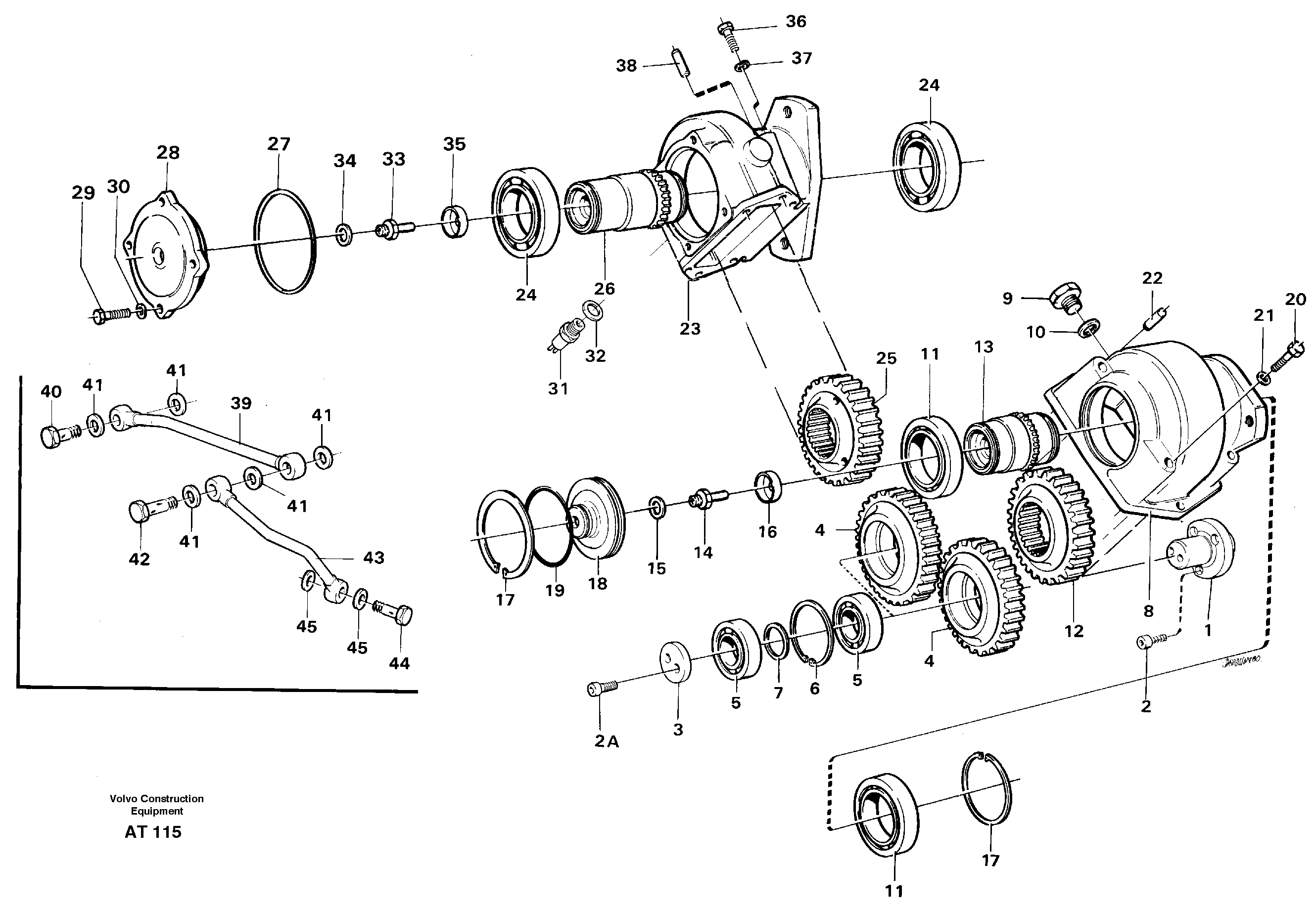 Схема запчастей Volvo L90C - 92314 Pump drive L90C