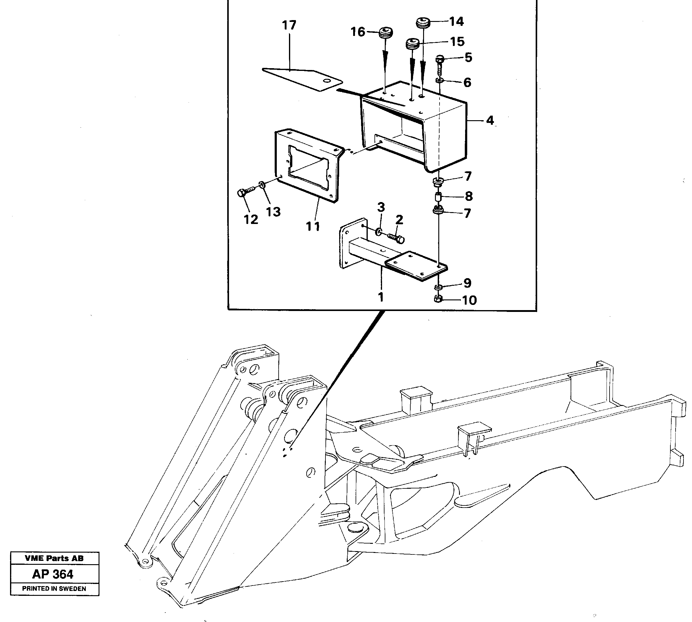 Схема запчастей Volvo L120C - 29299 Lamp retainer L120C VOLVO BM VOLVO BM L120C SER NO - 11318
