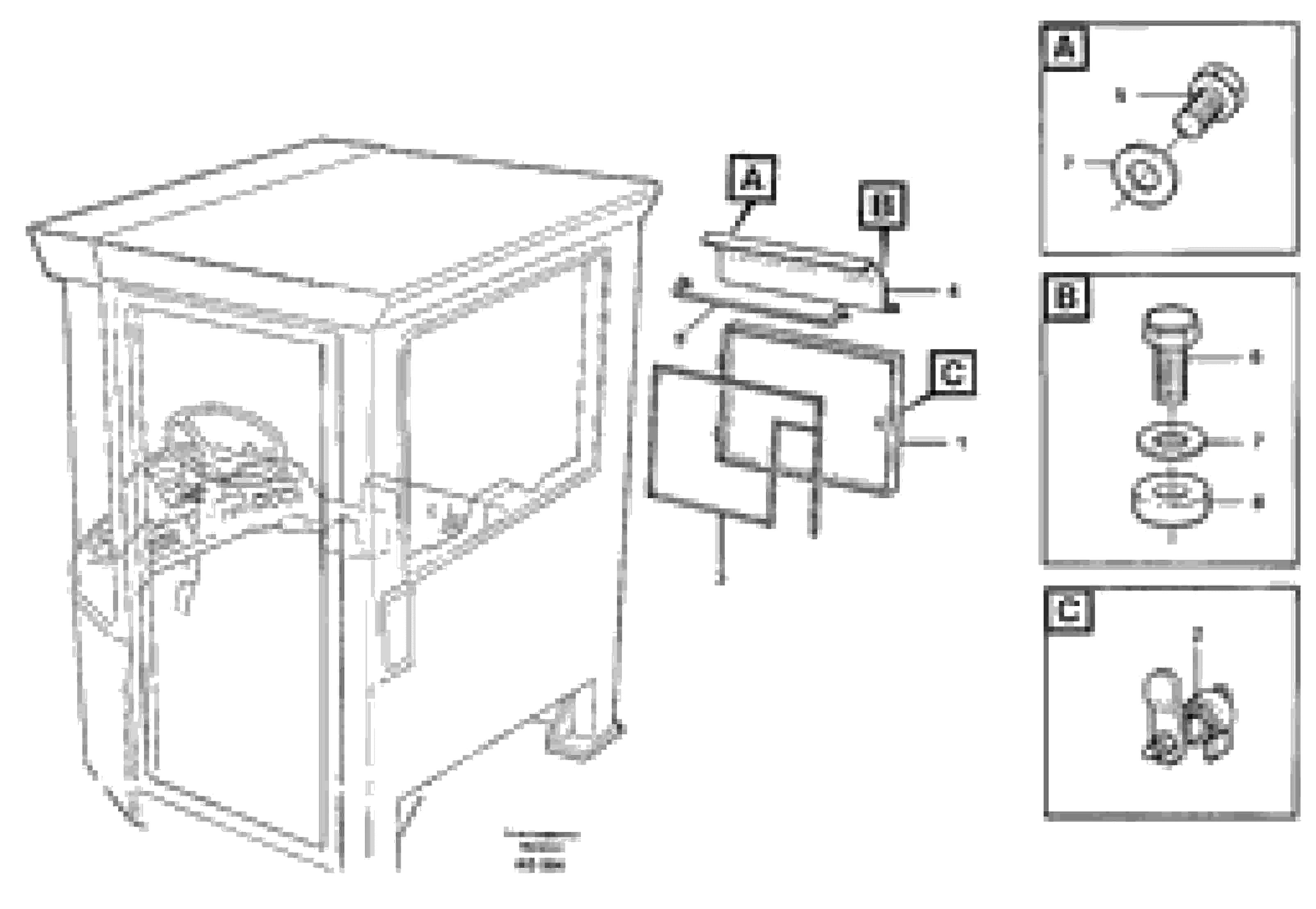Схема запчастей Volvo L120C - 63254 Hatch L120C S/N 11319-SWE, S/N 61677-USA, S/N 70075-BRA