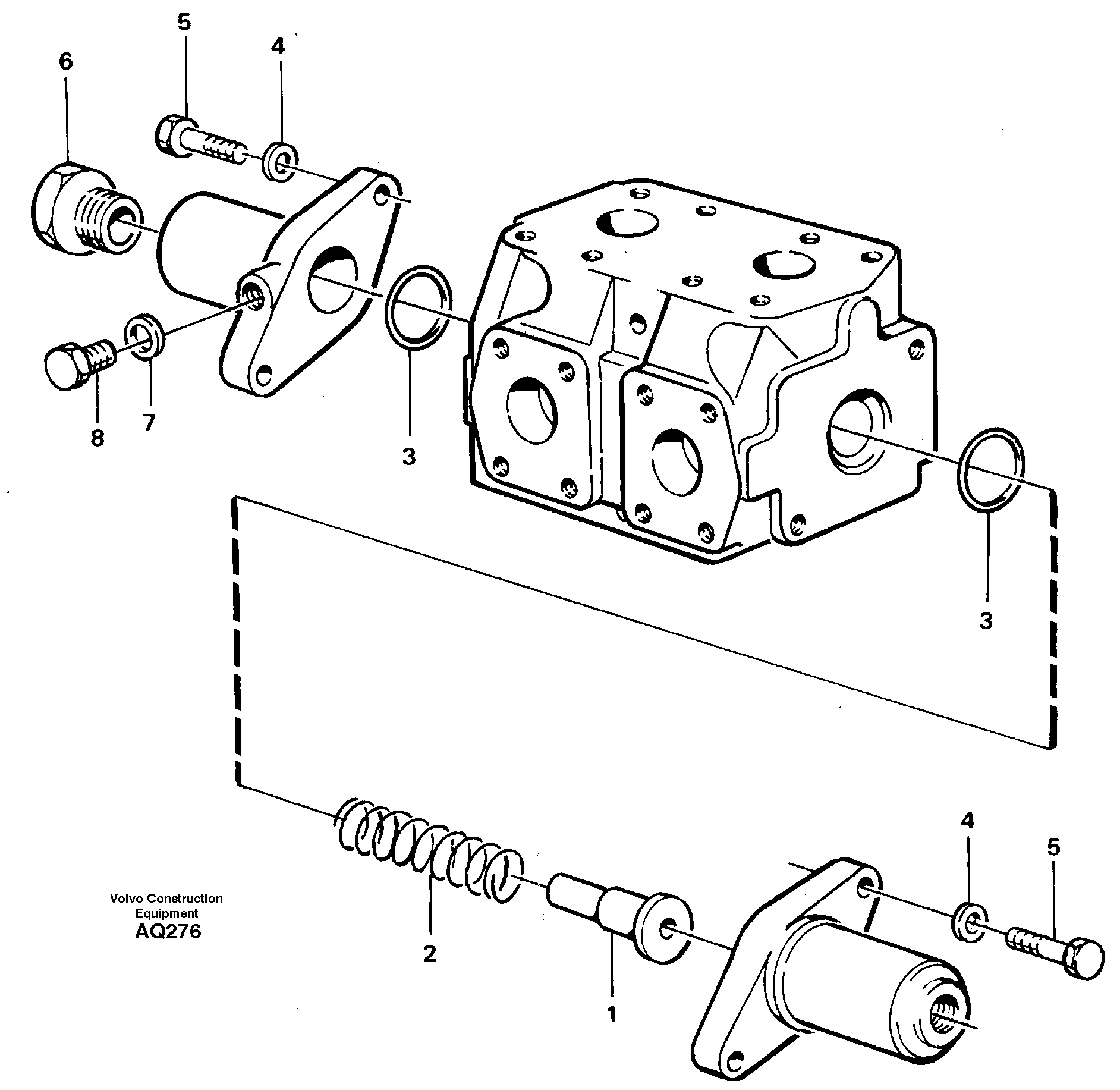 Схема запчастей Volvo L120C - 21681 Reversing valve L120C S/N 11319-SWE, S/N 61677-USA, S/N 70075-BRA