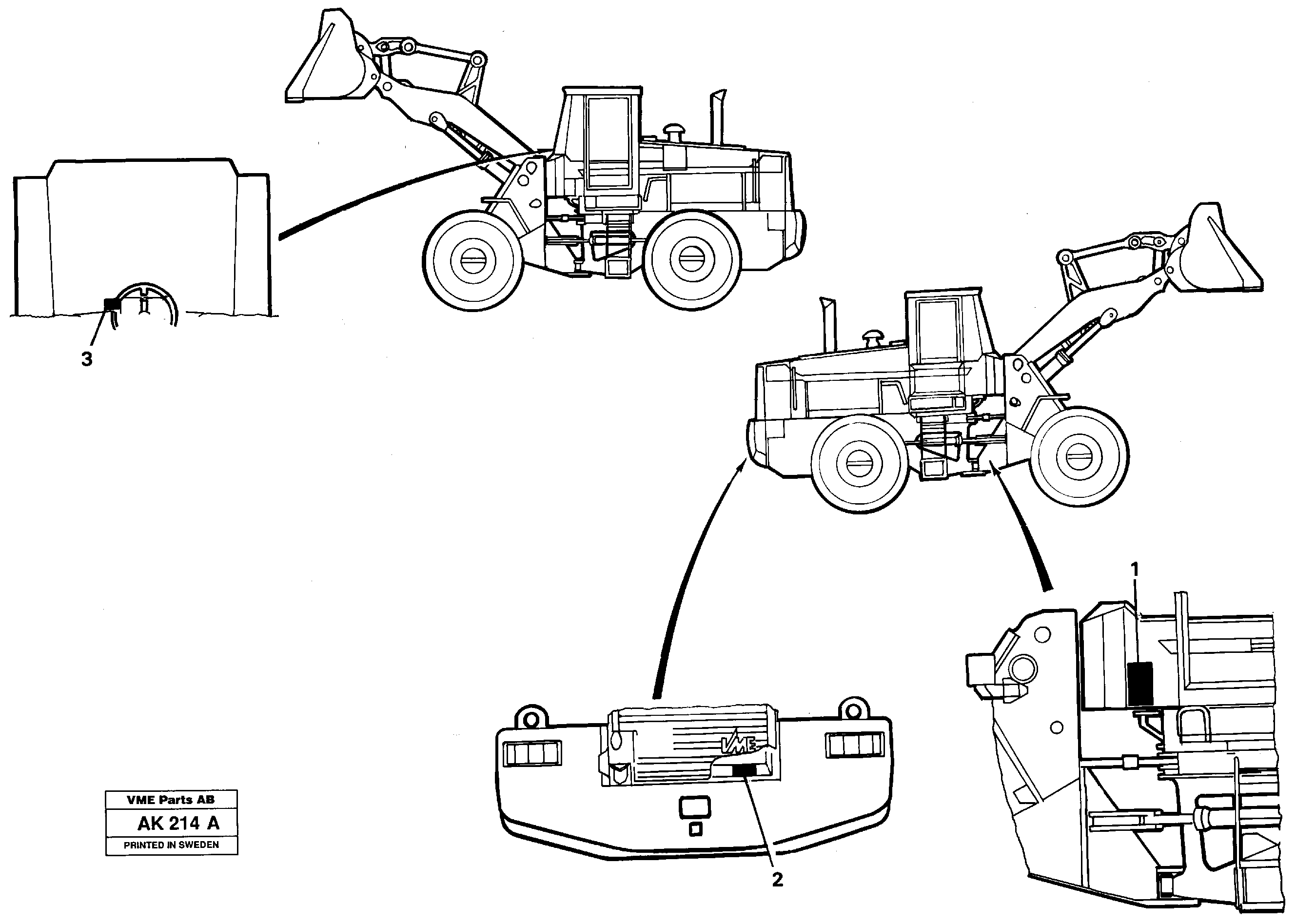 Схема запчастей Volvo L180C - 13282 Decals L180/L180C VOLVO BM VOLVO BM L180/L180C SER NO -2532 / -60469 USA