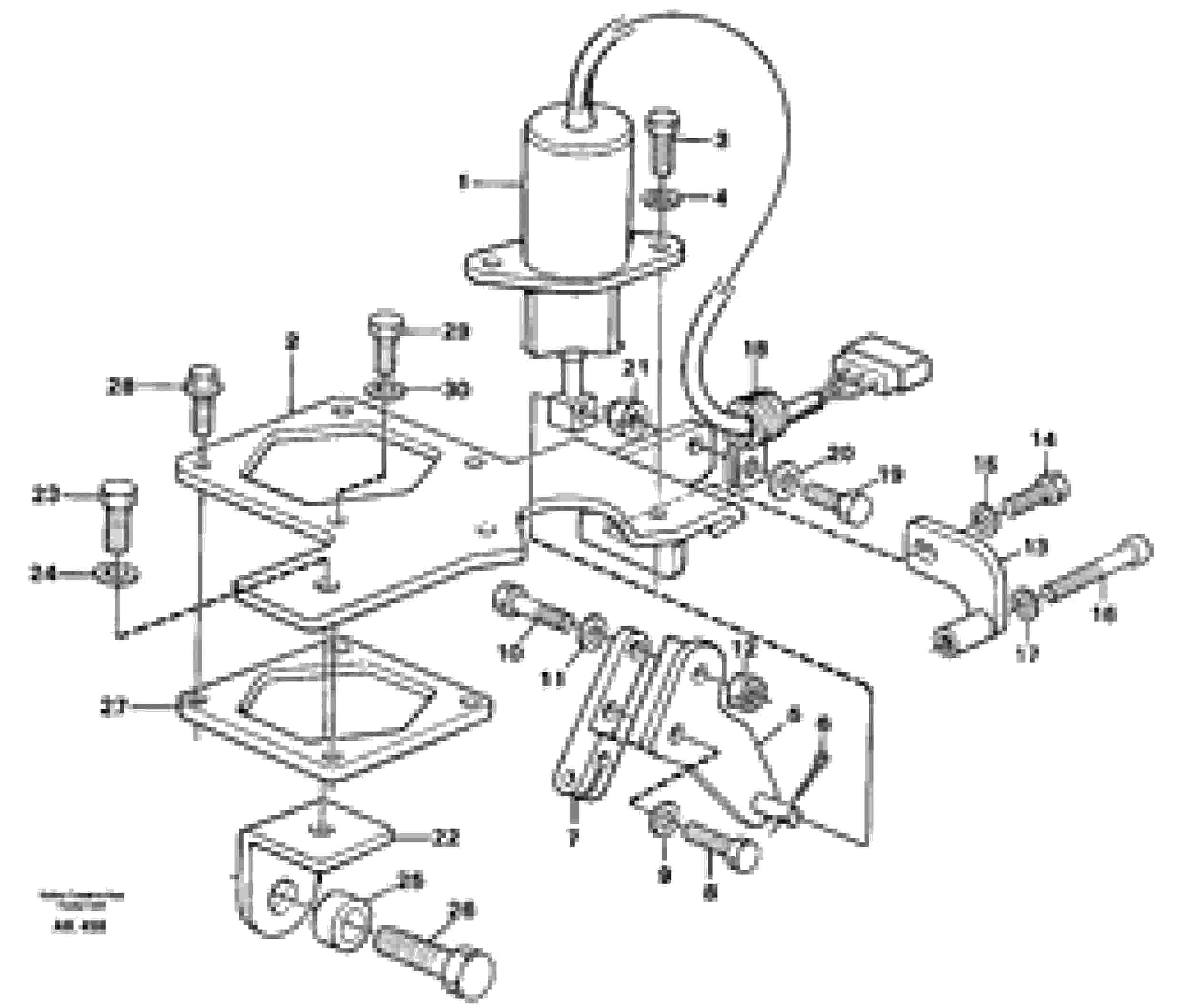 Схема запчастей Volvo L180C - 49295 Stop control L180/L180C VOLVO BM VOLVO BM L180/L180C SER NO -2532 / -60469 USA
