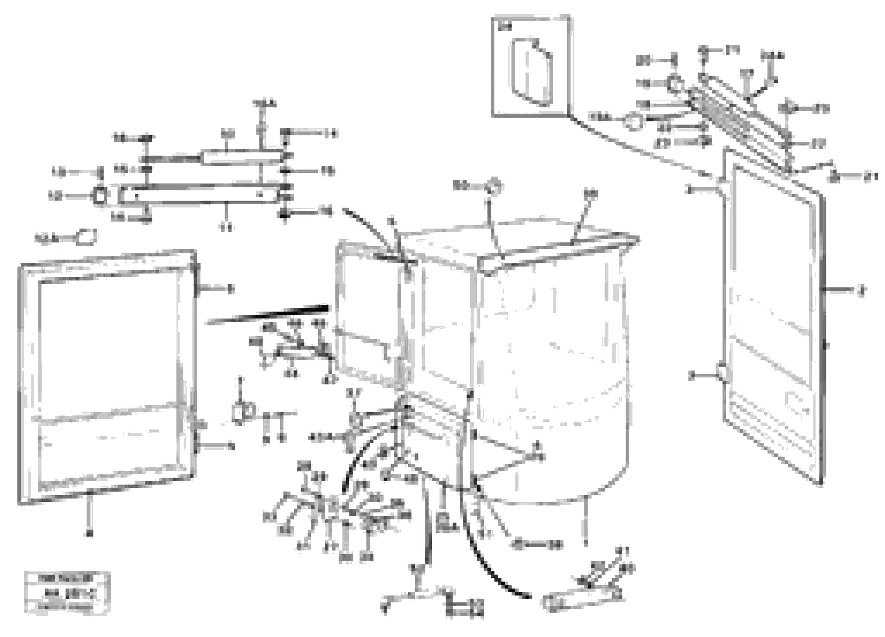 Схема запчастей Volvo L180C - 89668 Cab body L180/L180C VOLVO BM VOLVO BM L180/L180C SER NO -2532 / -60469 USA