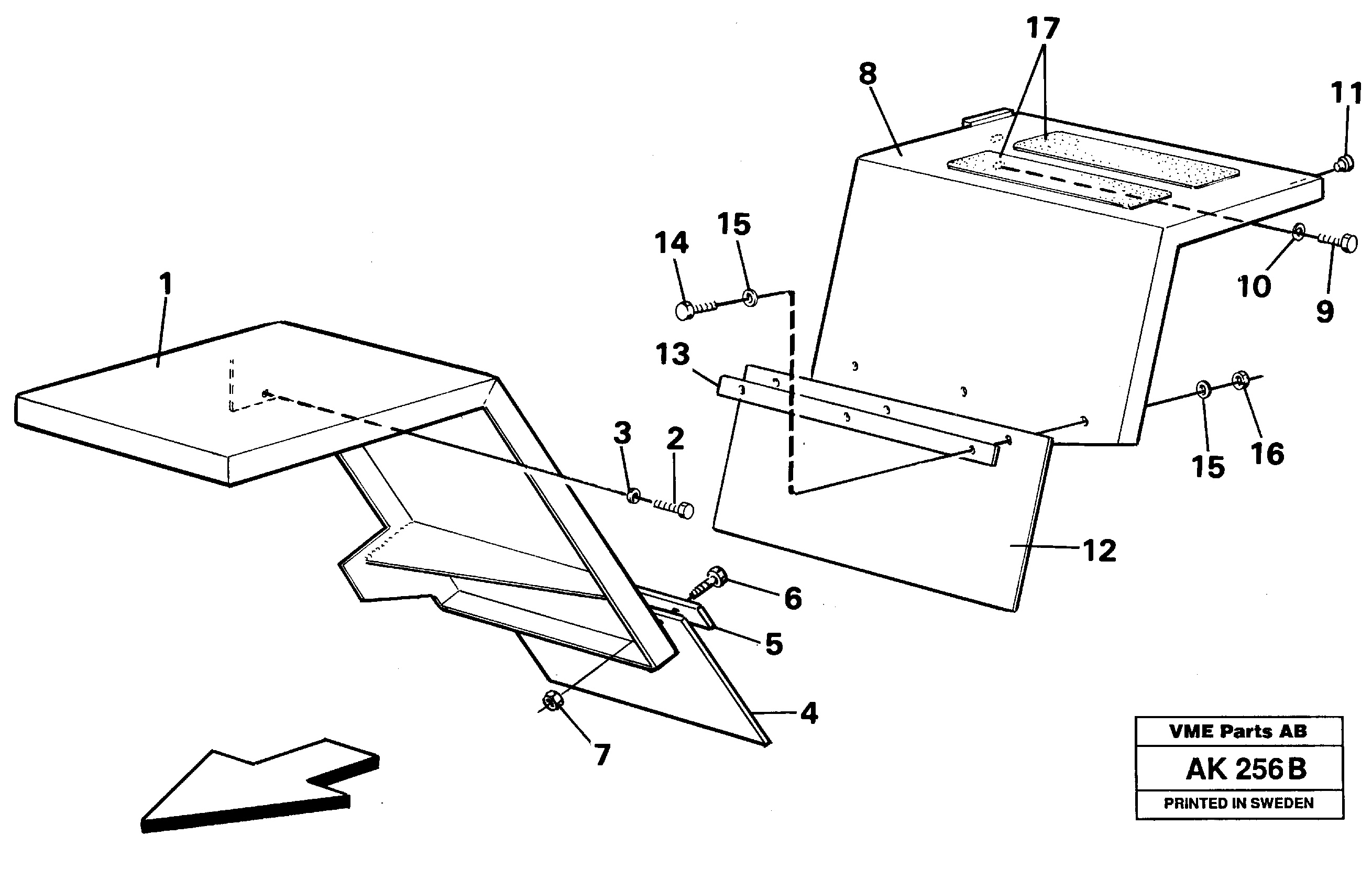 Схема запчастей Volvo L180C - 88405 Fenders L180/L180C VOLVO BM VOLVO BM L180/L180C SER NO -2532 / -60469 USA