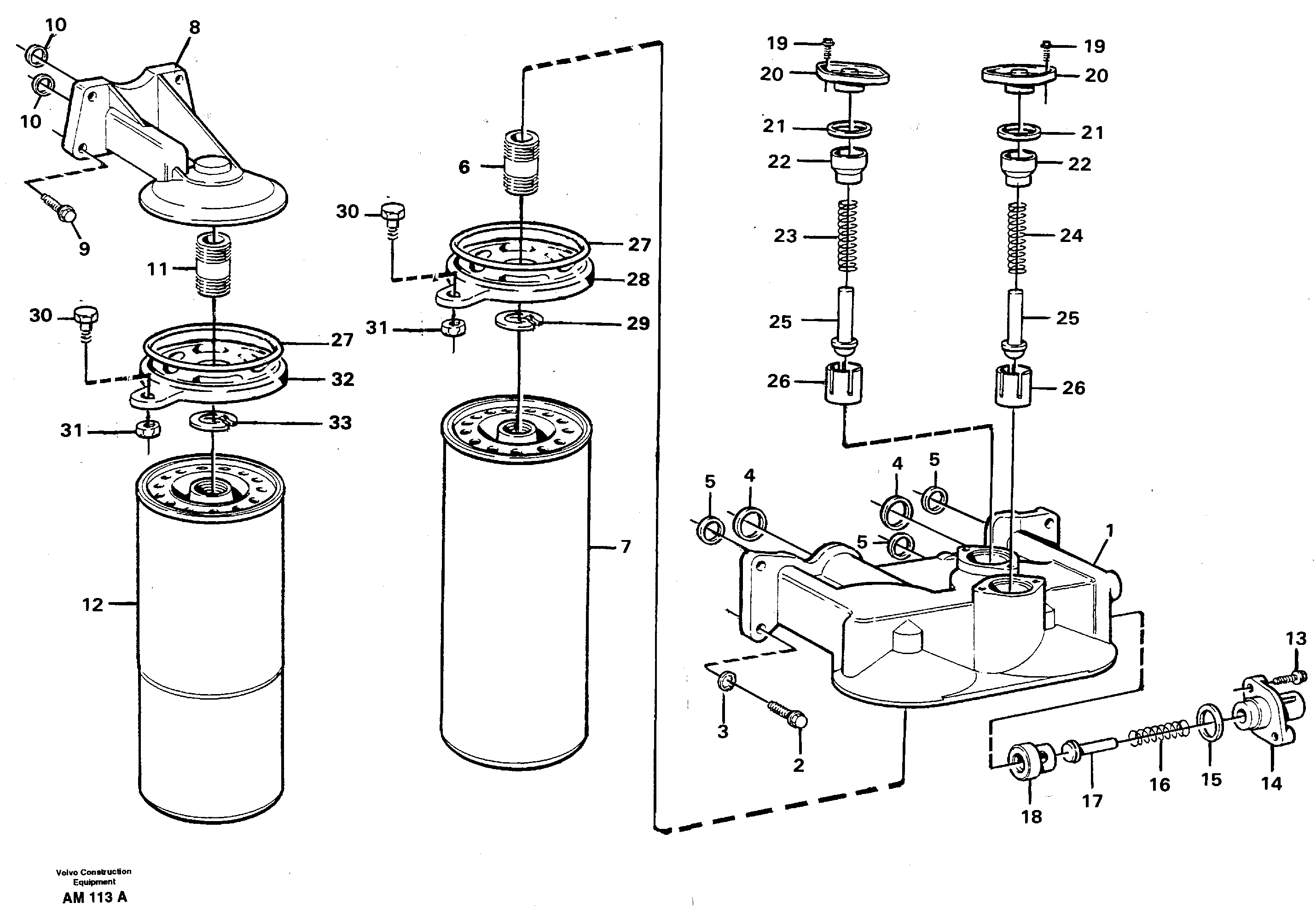Схема запчастей Volvo L330C - 104704 Фильтр масляный L330C VOLVO BM VOLVO BM L330C SER NO - 60187